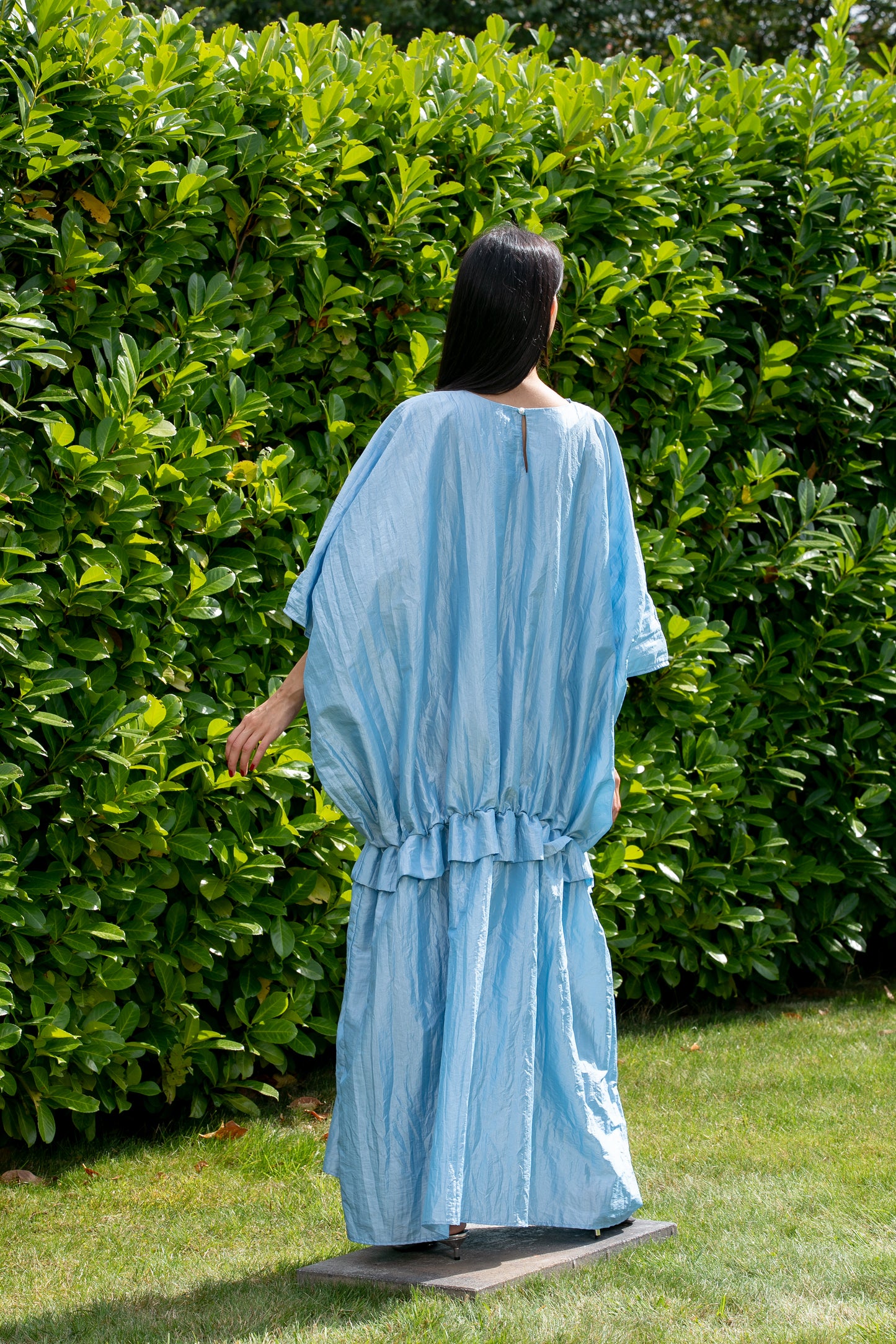 Blue Taffeta Dress