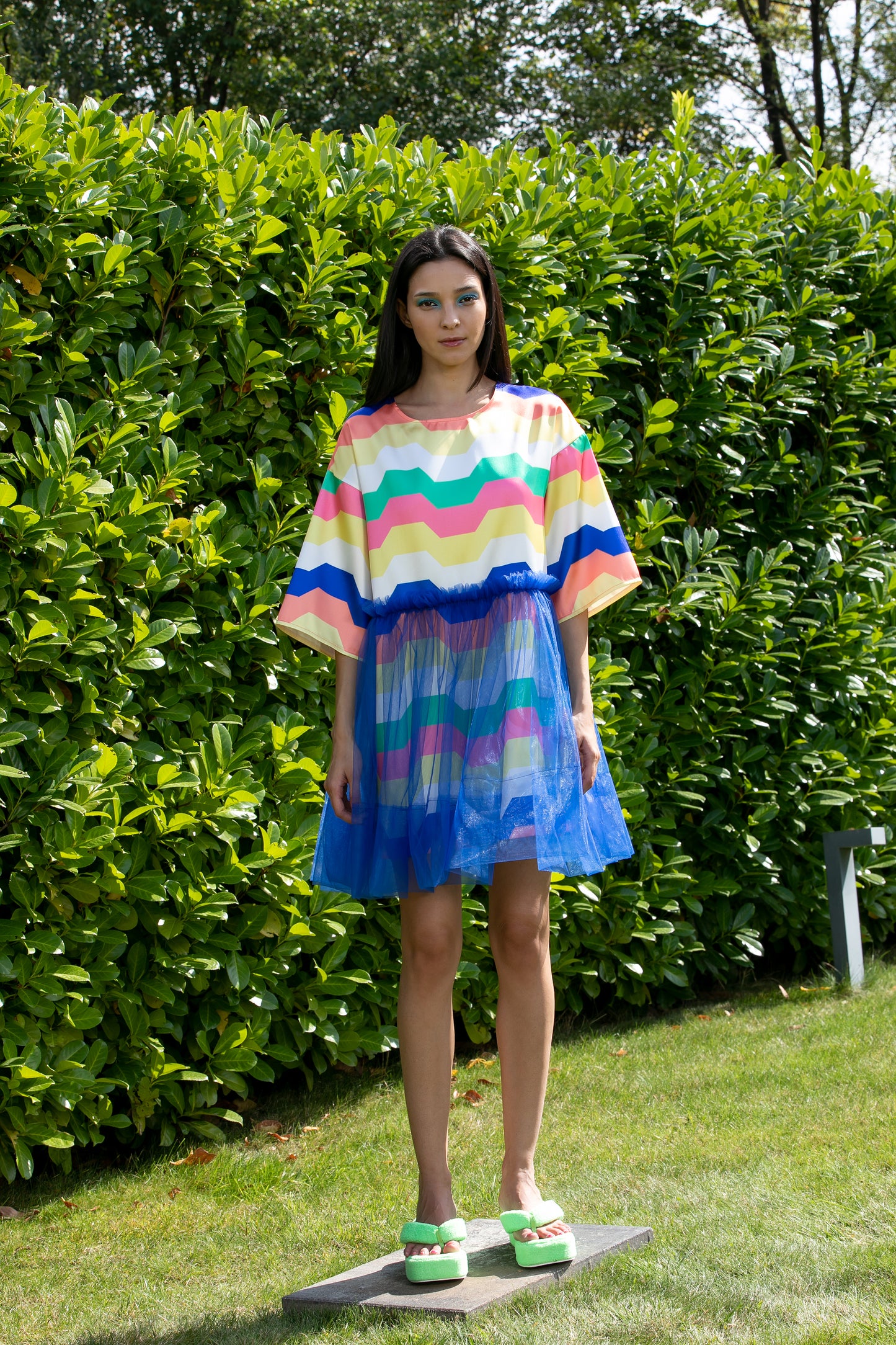 Rainbow Striped Dress