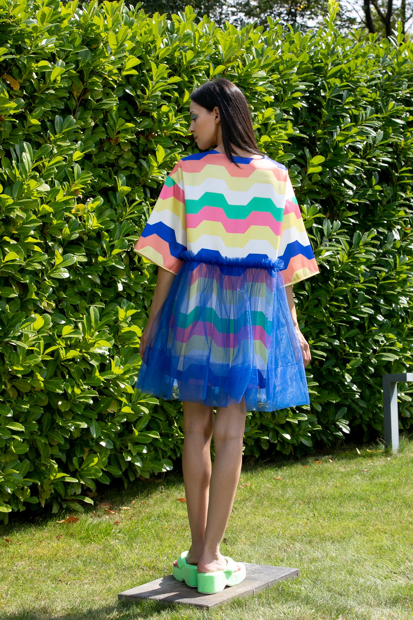 Rainbow Striped Dress