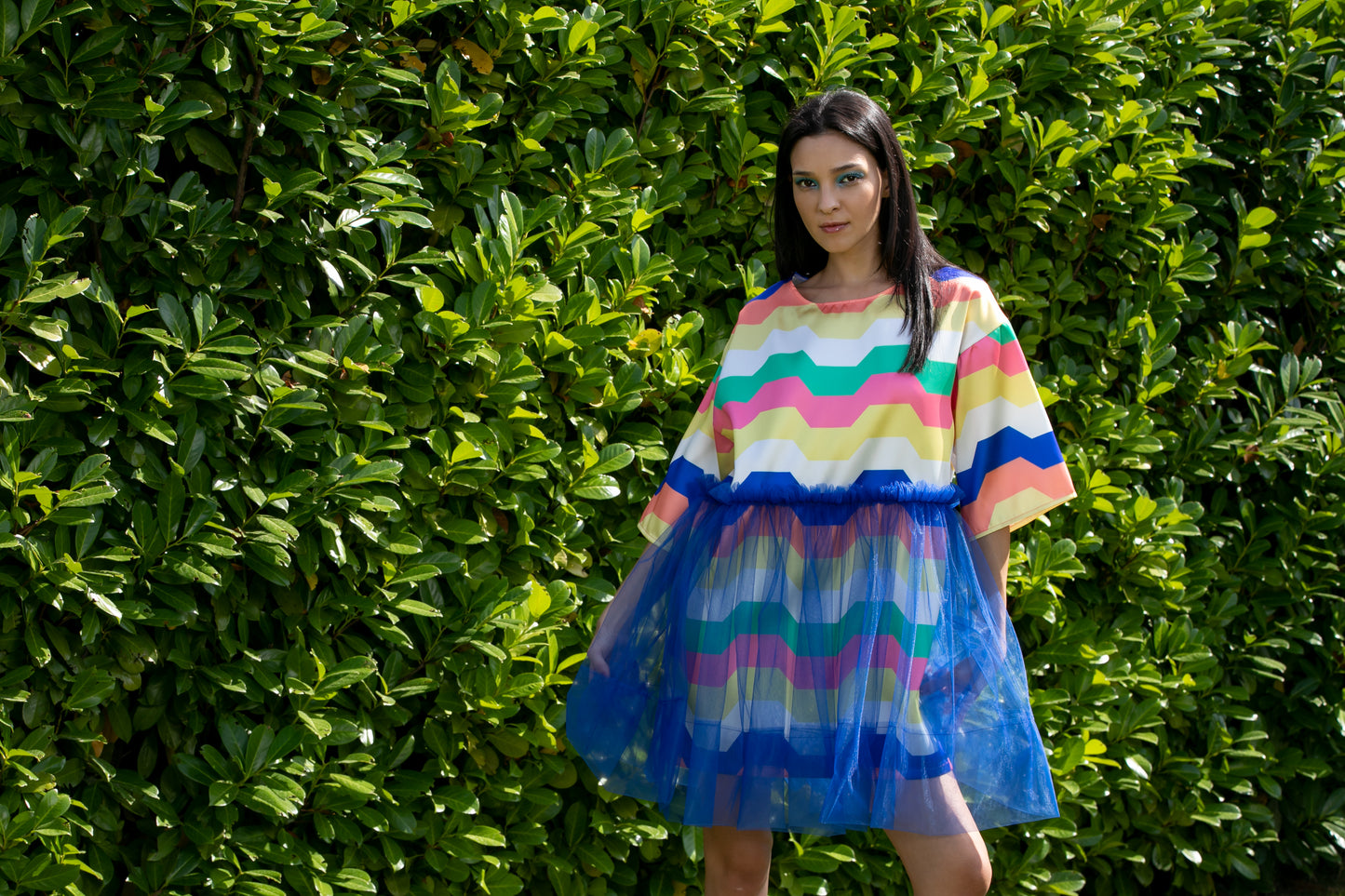 Rainbow Striped Dress