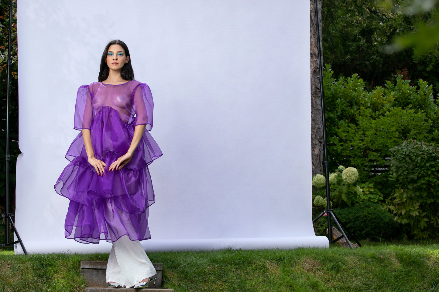 Purple Organza Dress