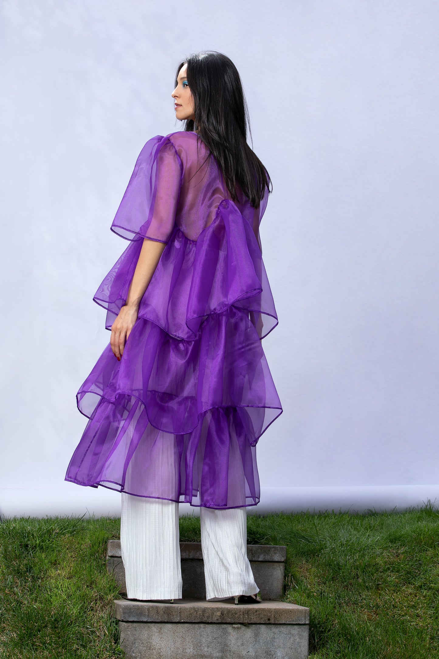 Purple Organza Dress