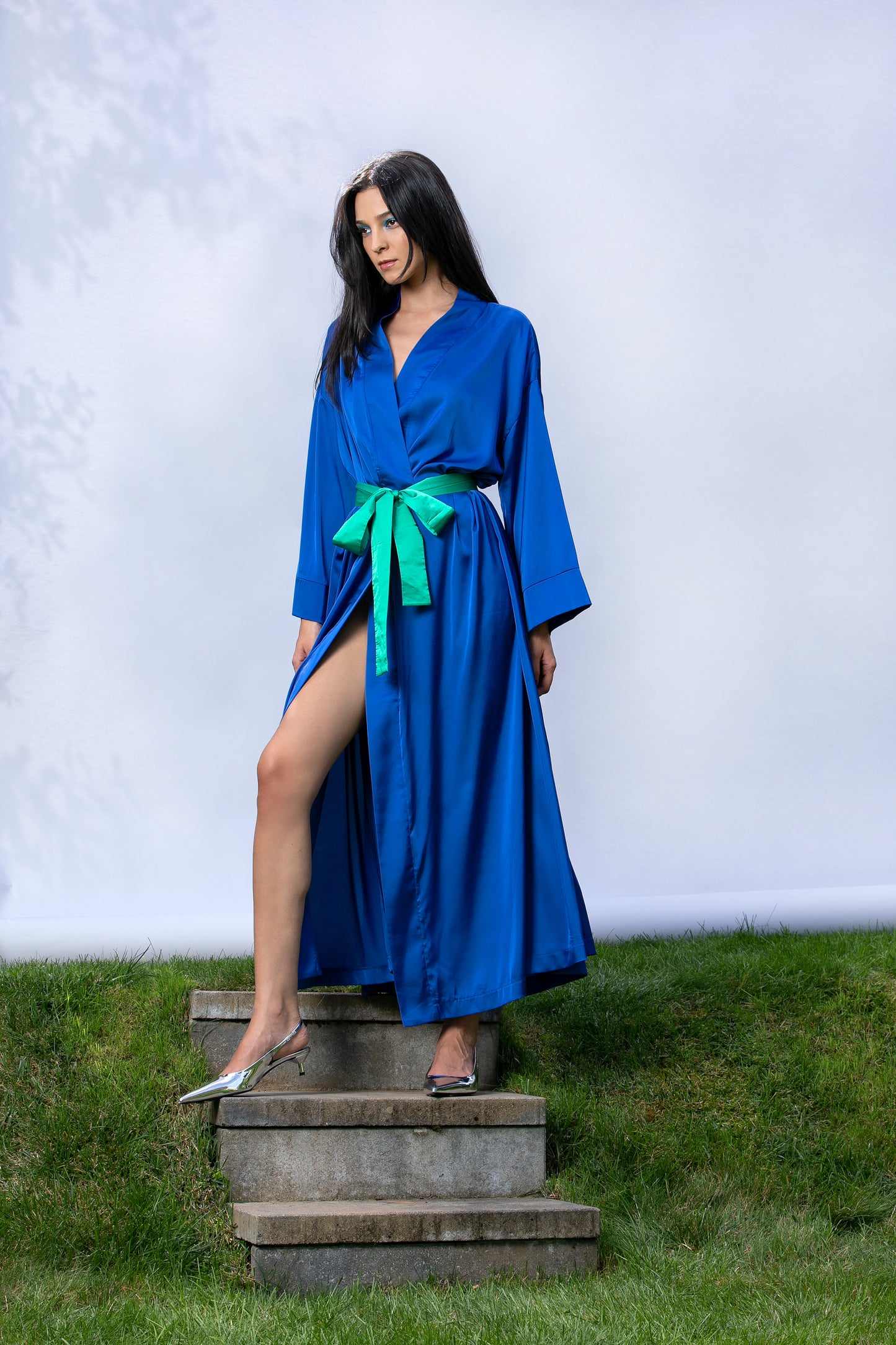 Royal Blue Wrap Dress