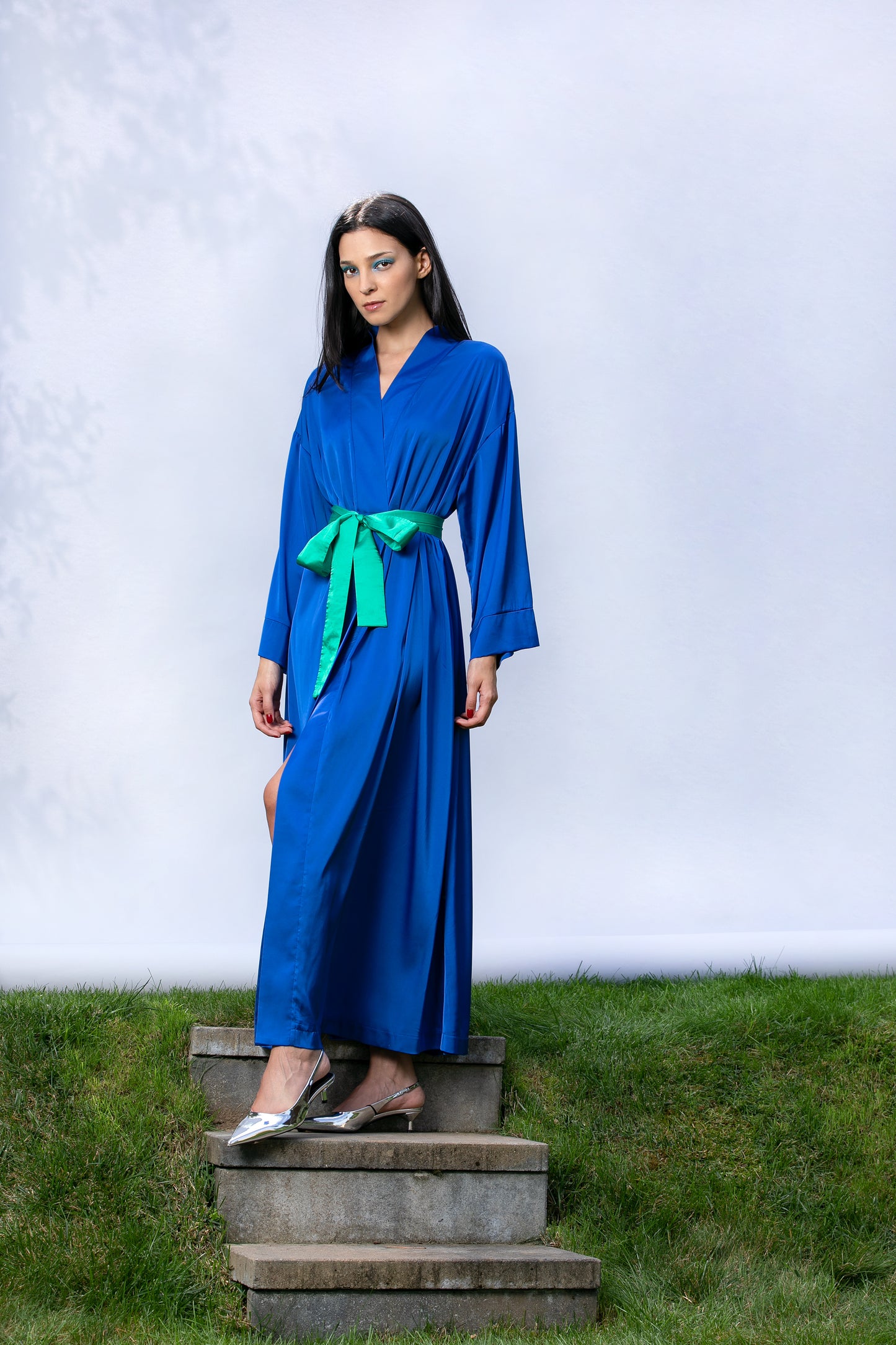 Royal Blue Wrap Dress