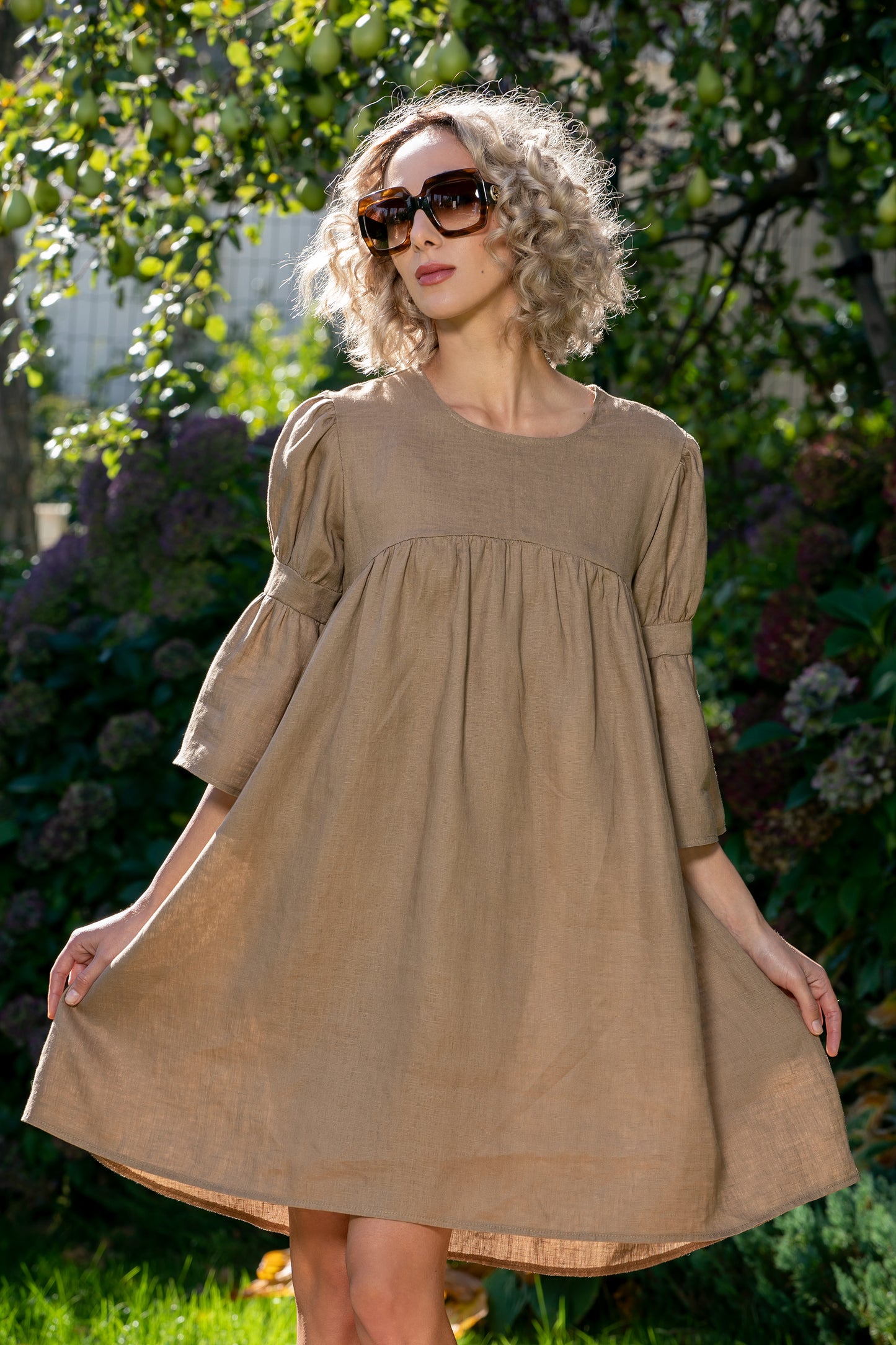 Loose Linen Dress