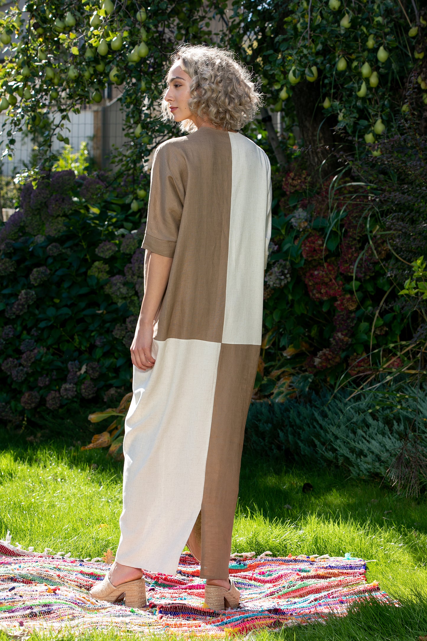 Linen Kaftan Dress