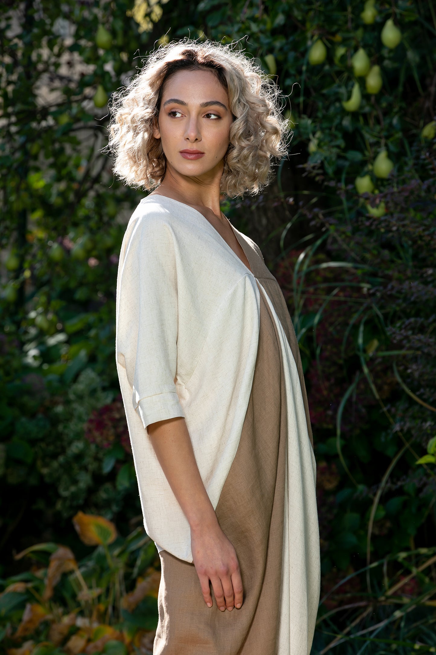 Linen Kaftan Dress