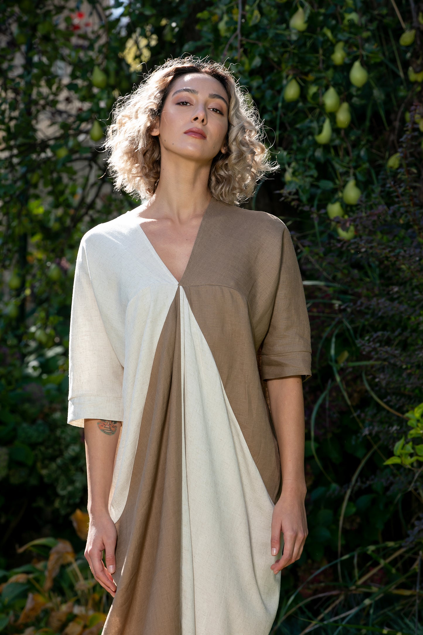 Linen Kaftan Dress