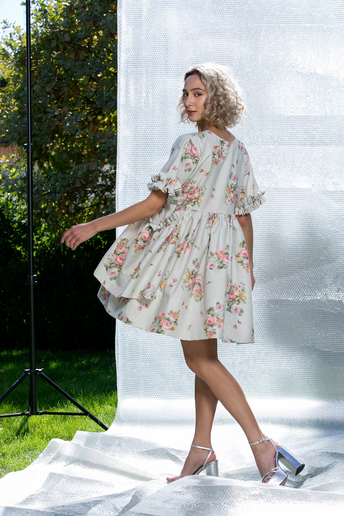 Floral Linen Dress