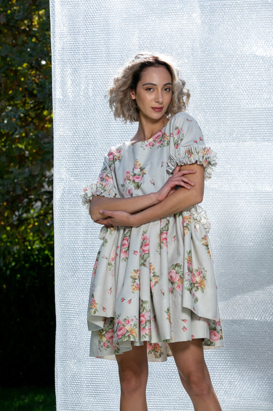 Floral Linen Dress