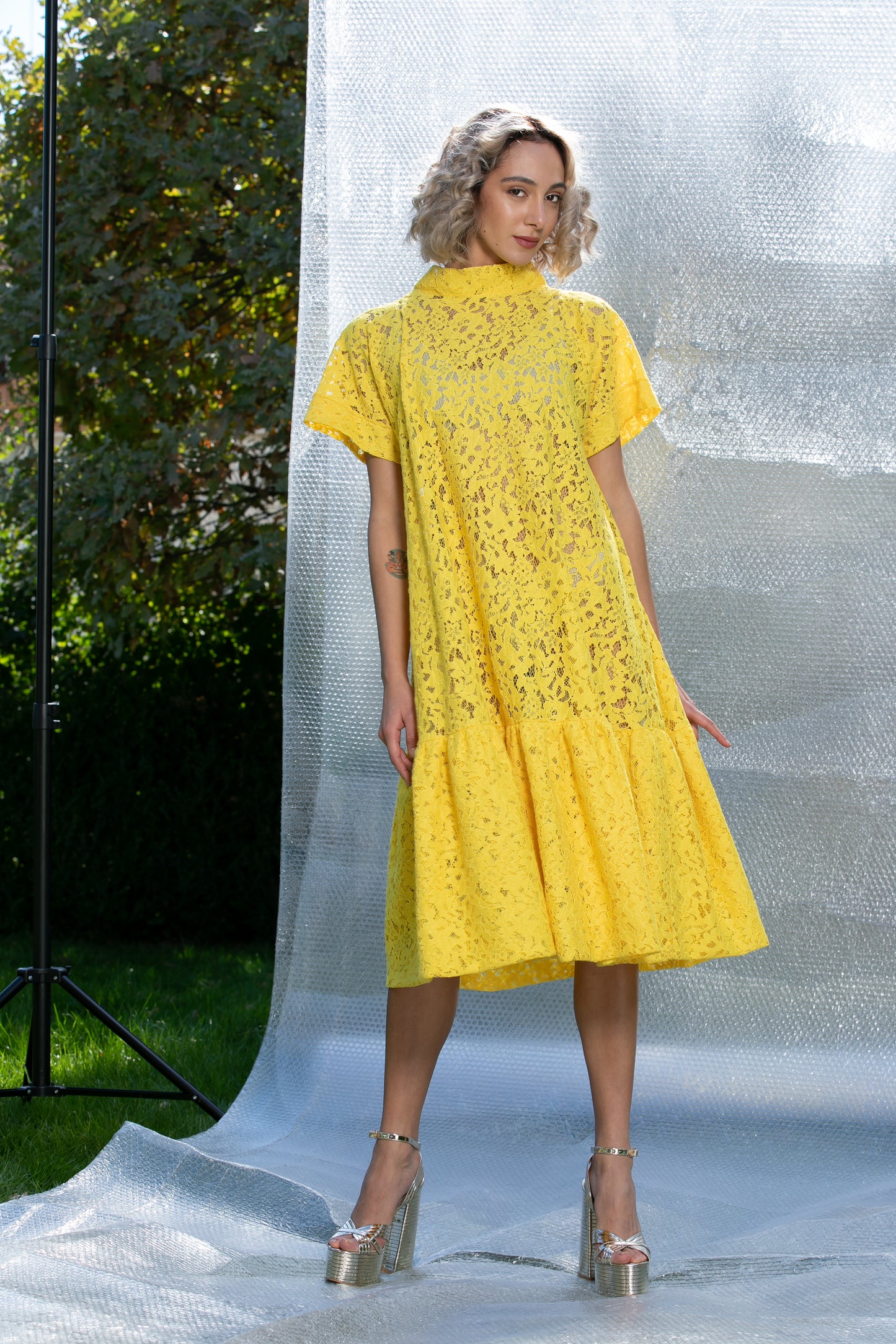 Yellow Lace Dress