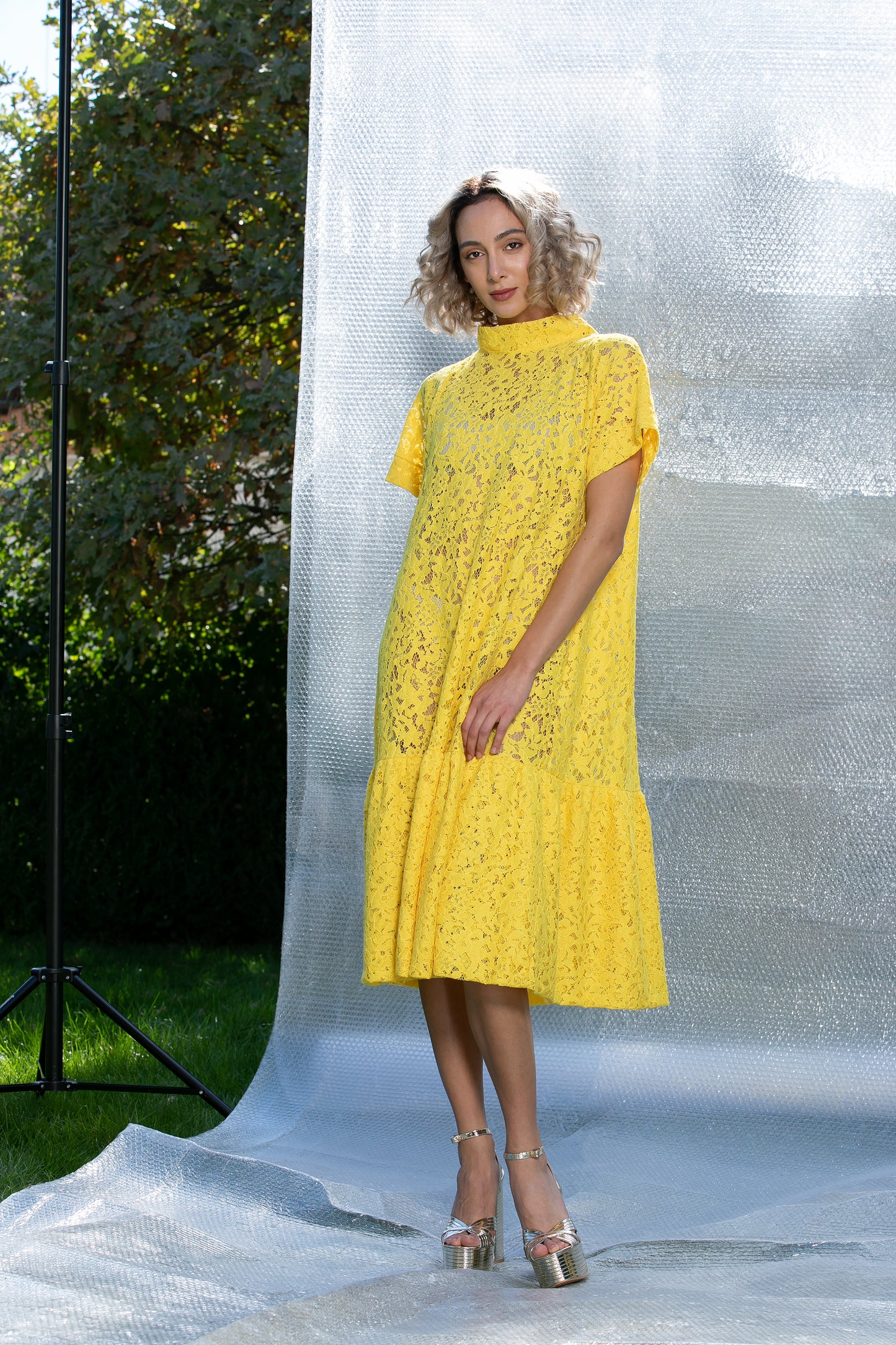 Yellow Lace Dress