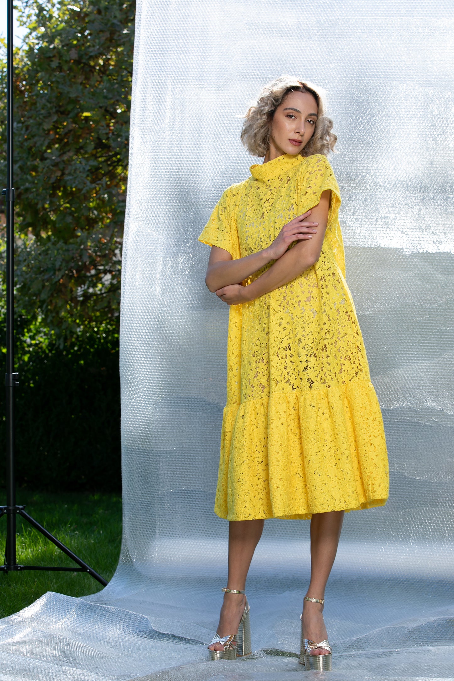 Yellow Lace Dress