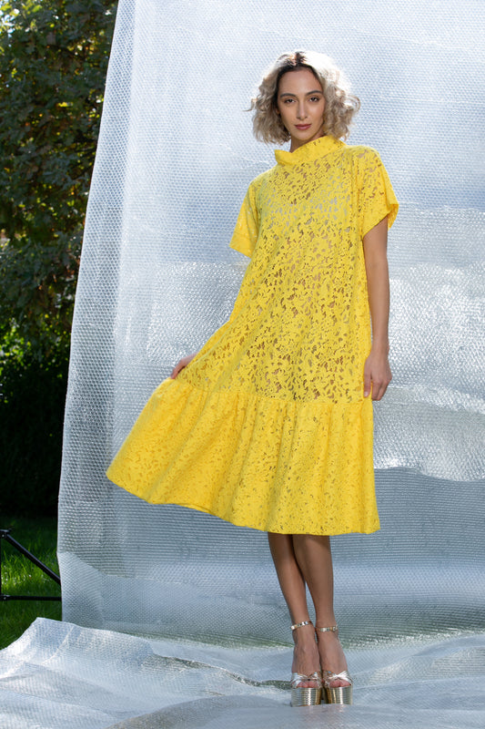 Yellow Lace Dress