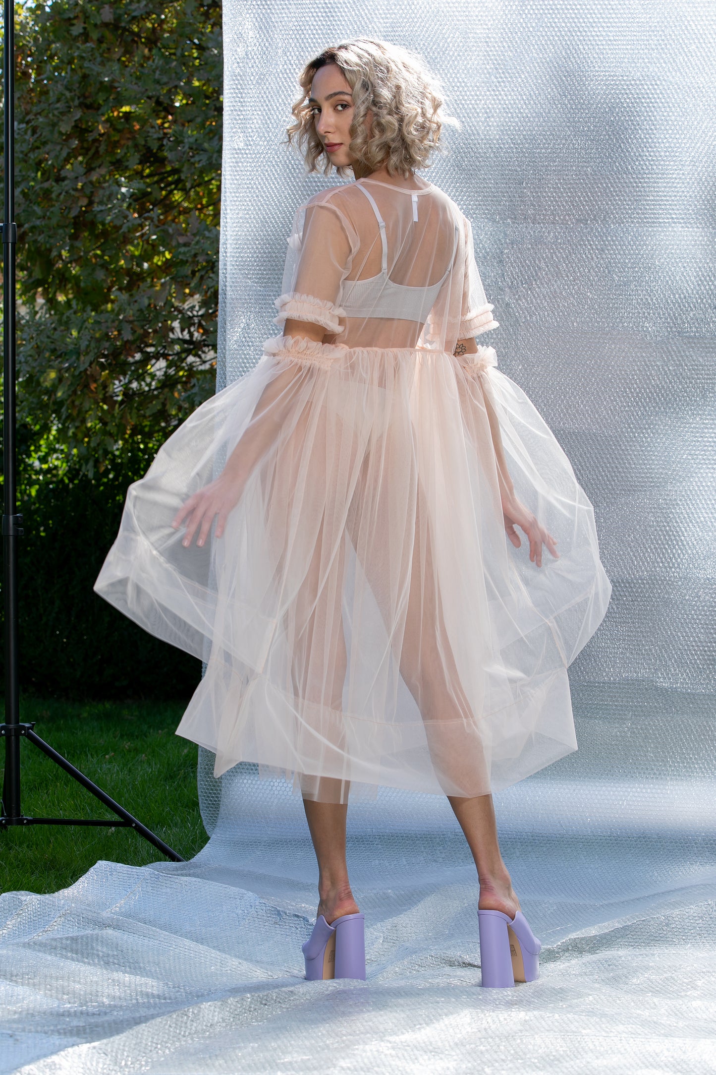 See Through Tulle Dress