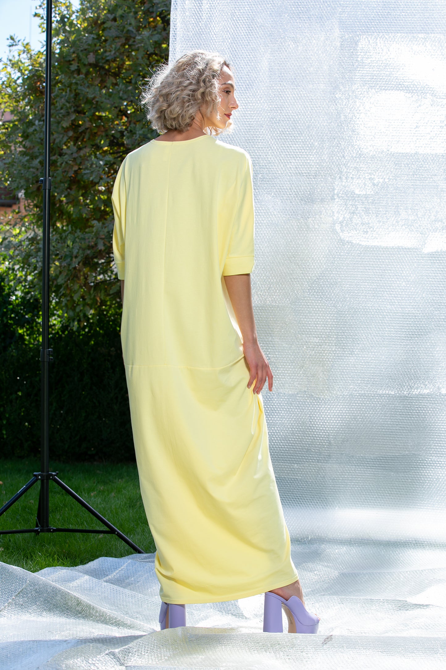 Yellow Kaftan Dress