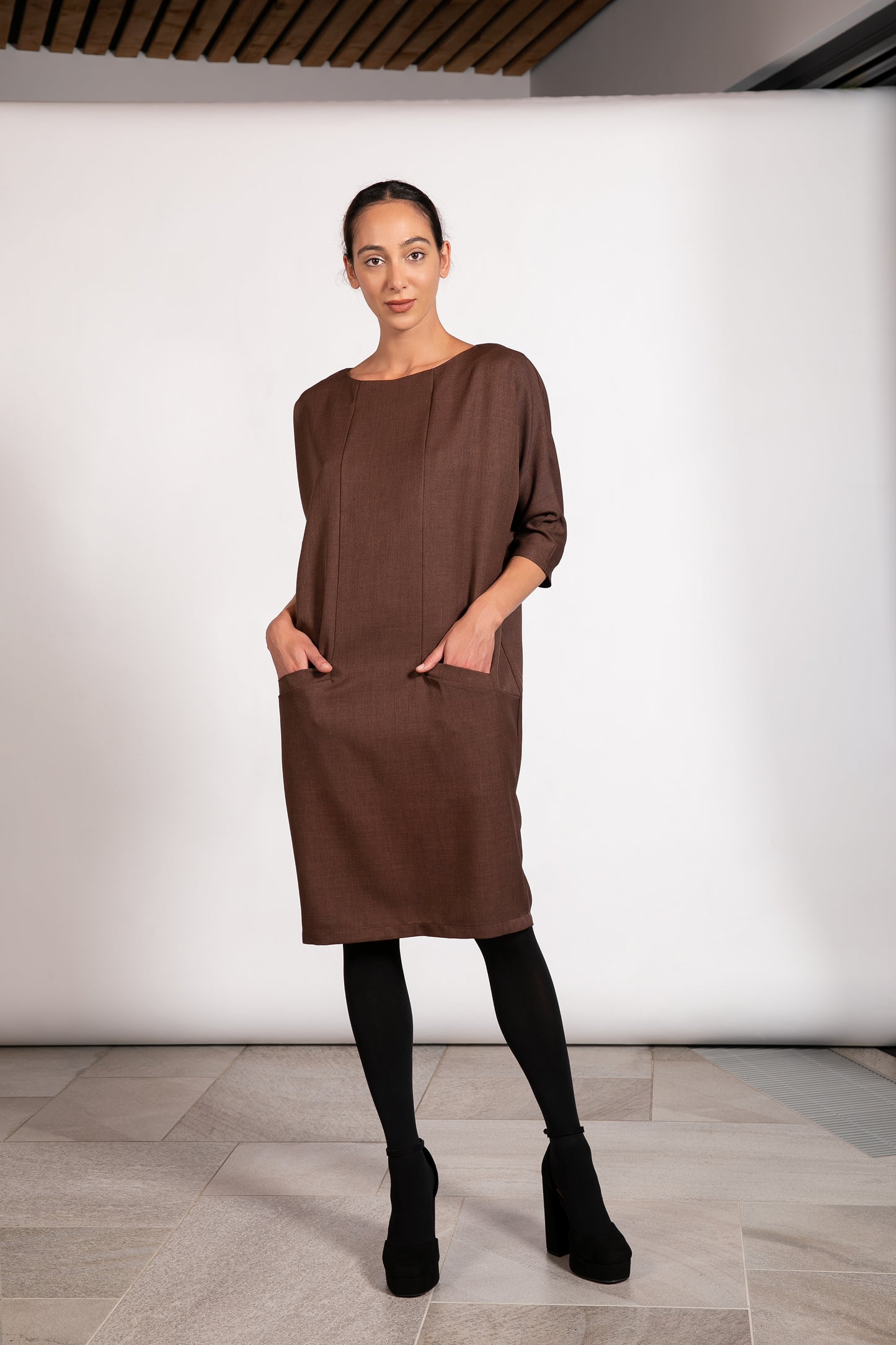 Wool Kaftan Dress