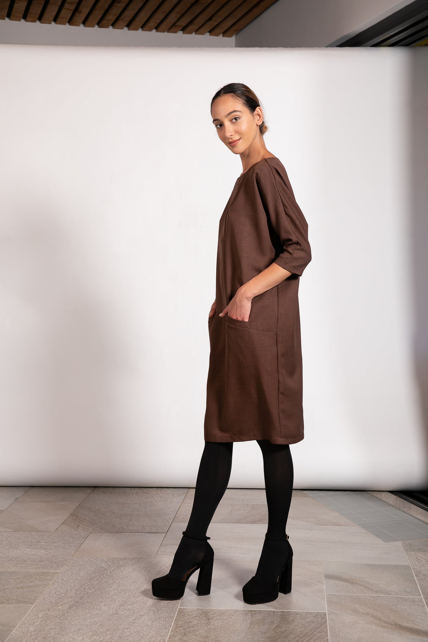 Wool Kaftan Dress