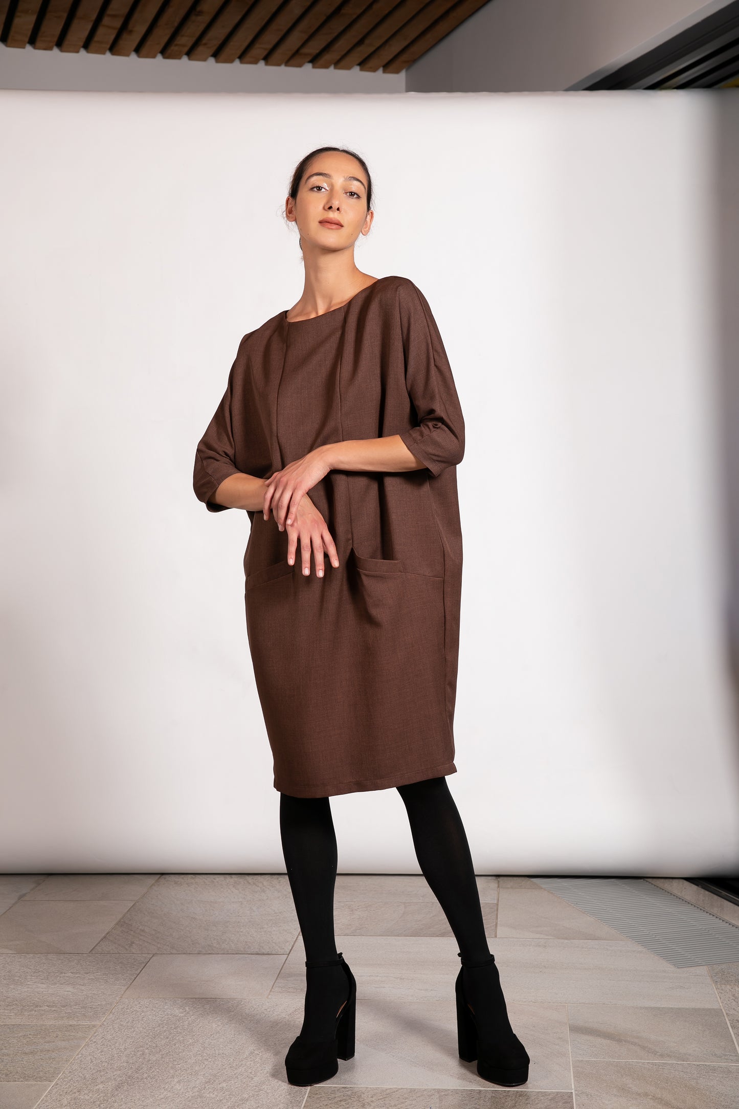 Wool Kaftan Dress