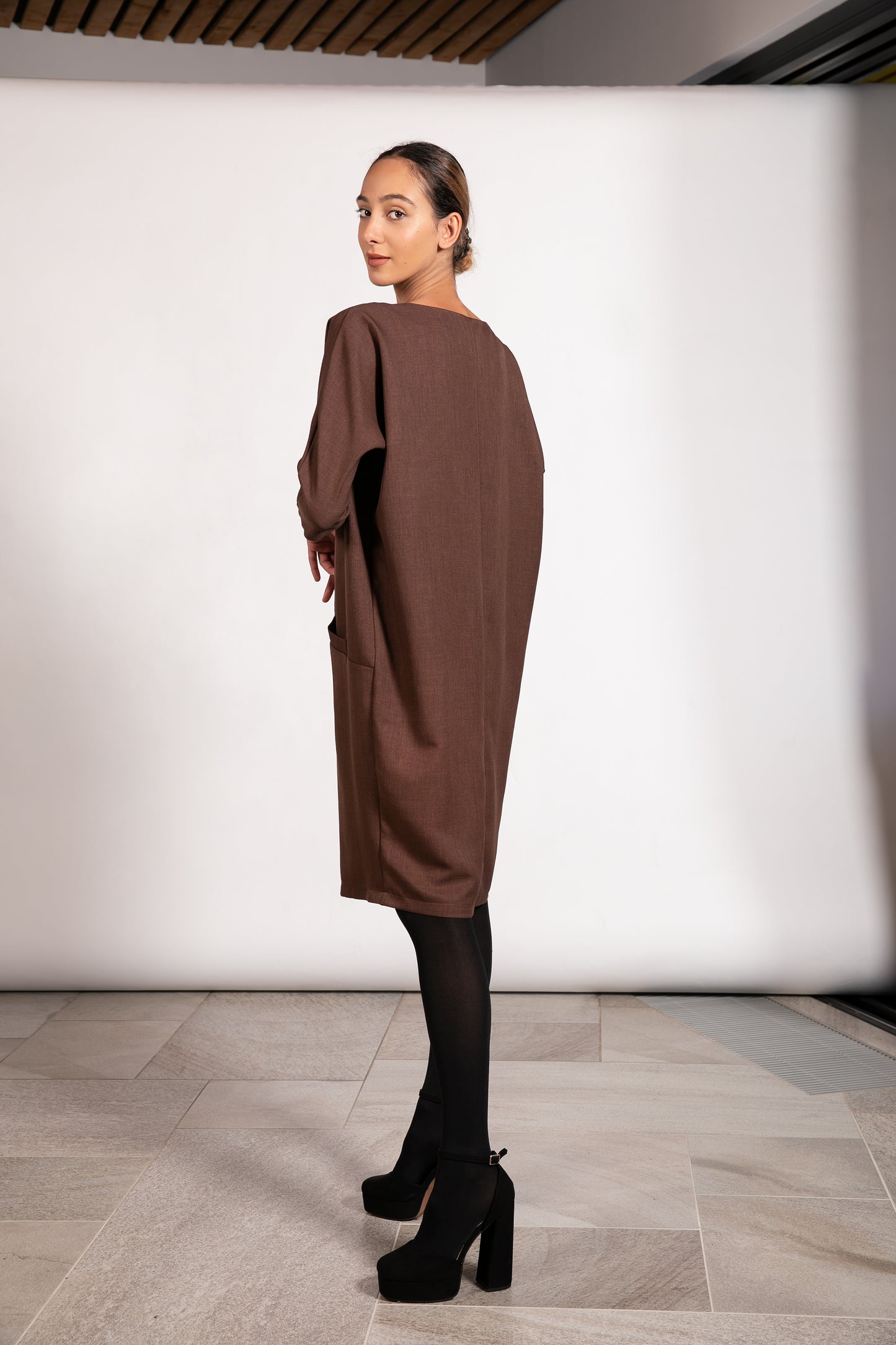 Wool Kaftan Dress