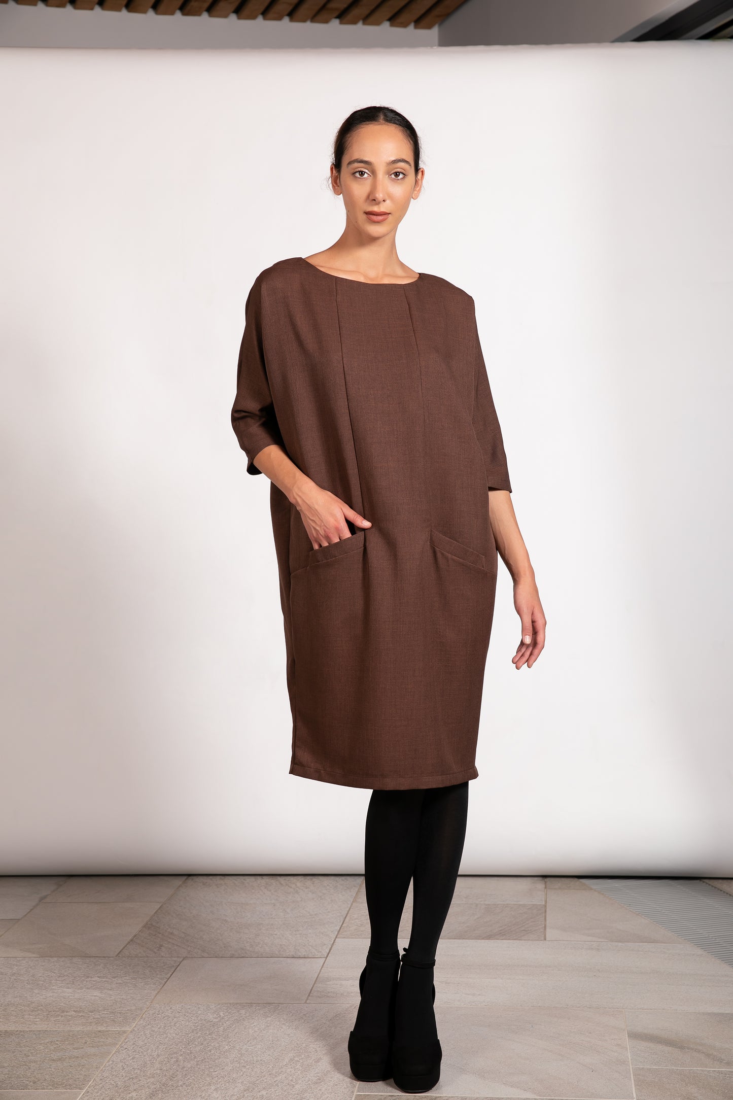 Wool Kaftan Dress