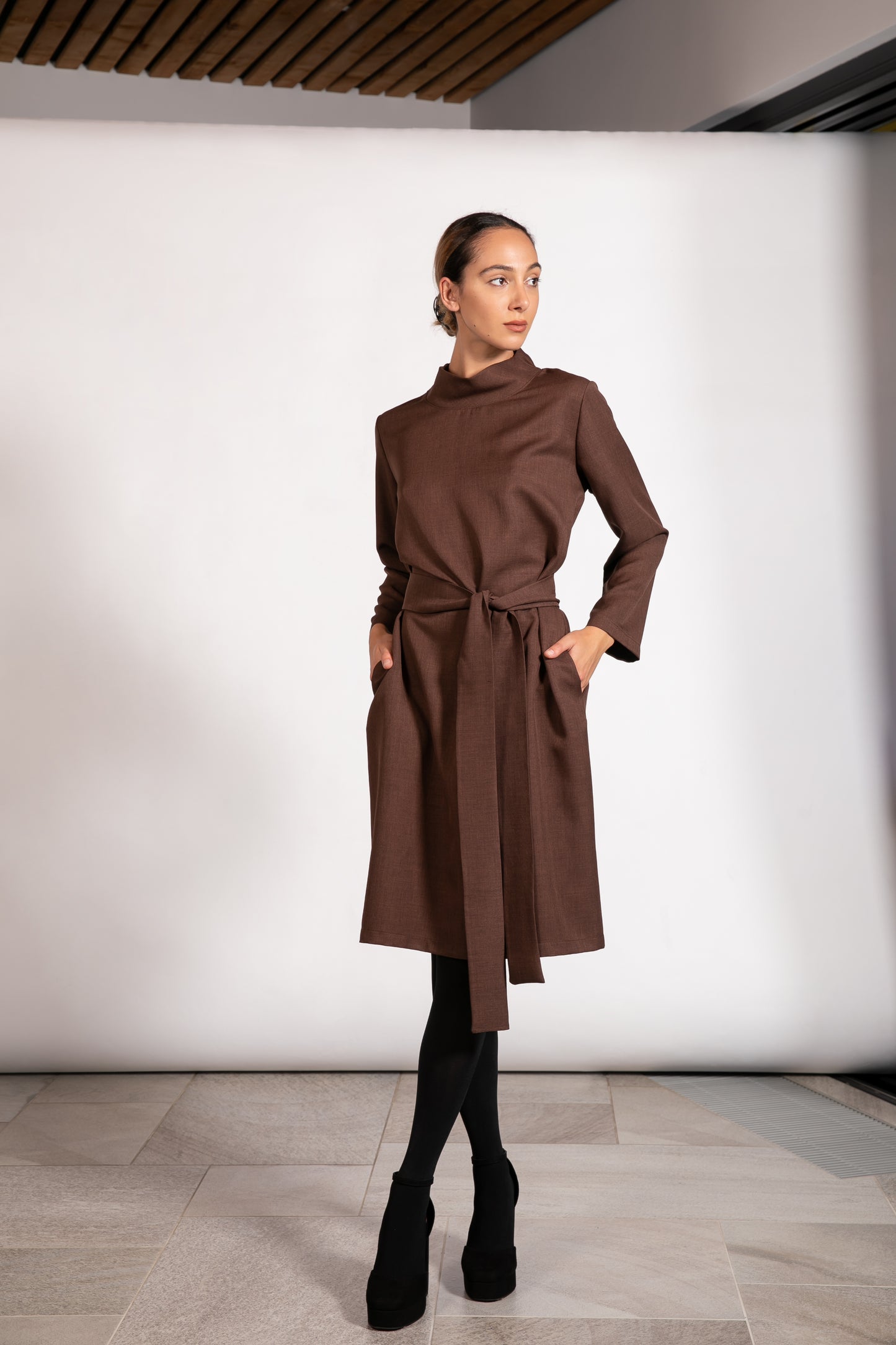 Belted Midi Dress