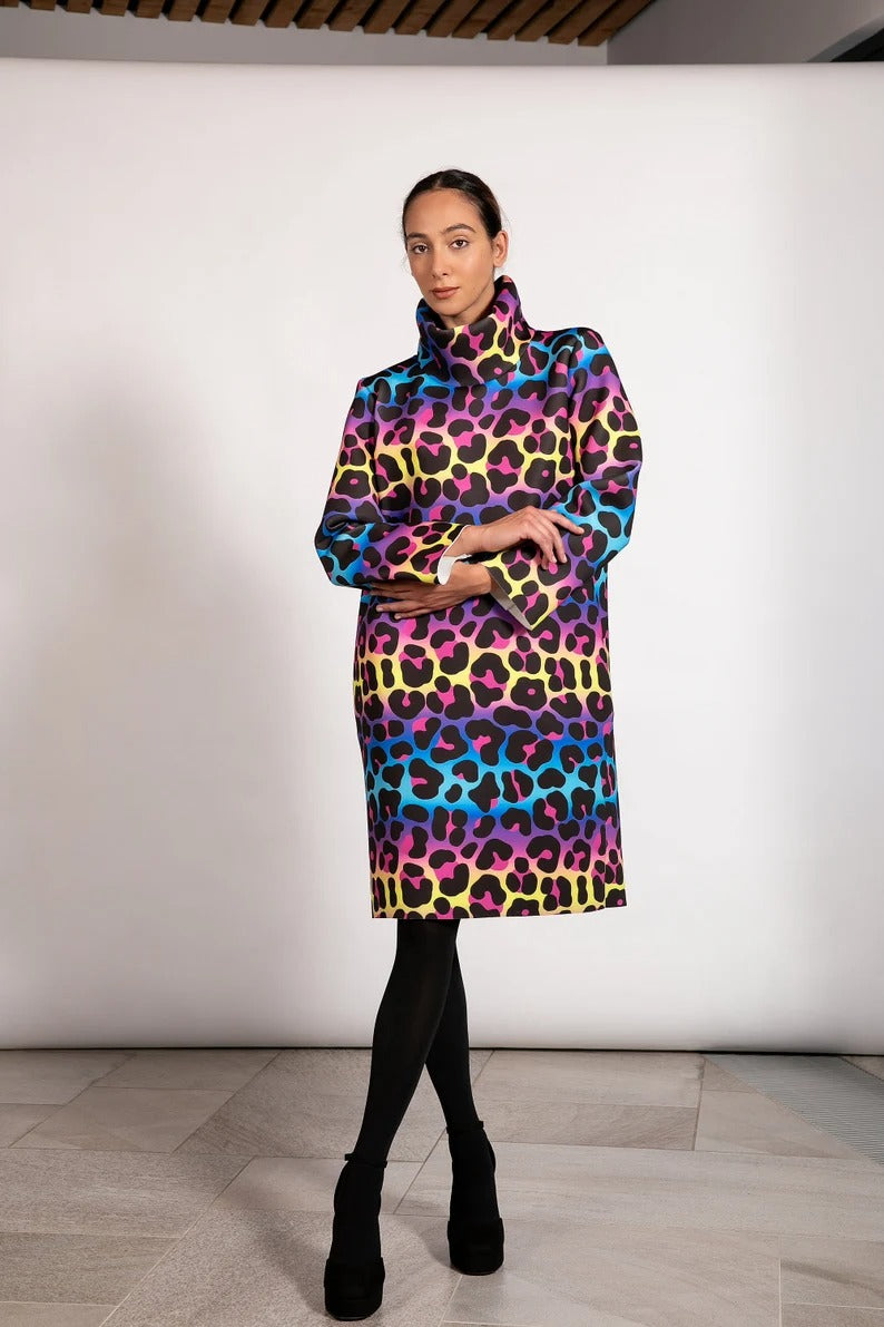 Animal Print Colorful Dress