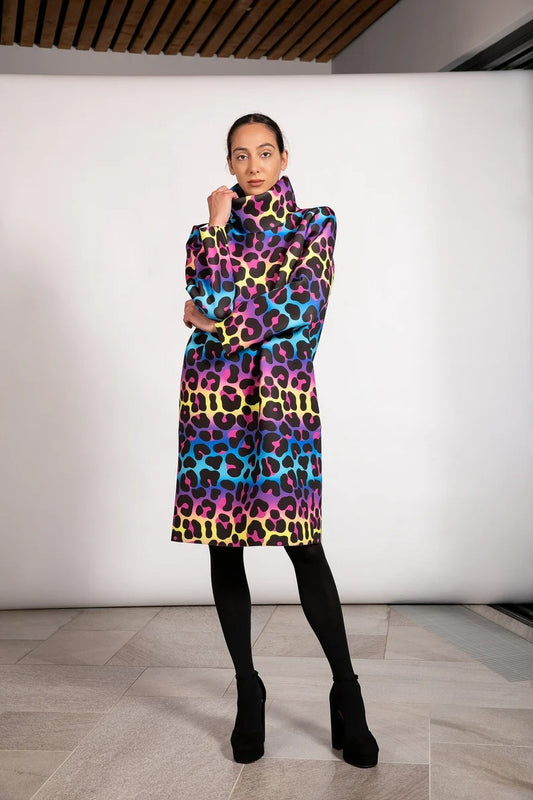 Animal Print Colorful Dress