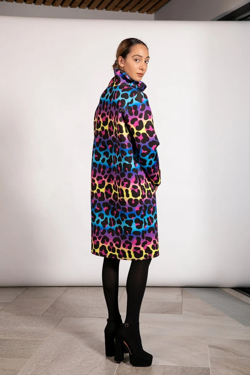 Animal Print Colorful Dress