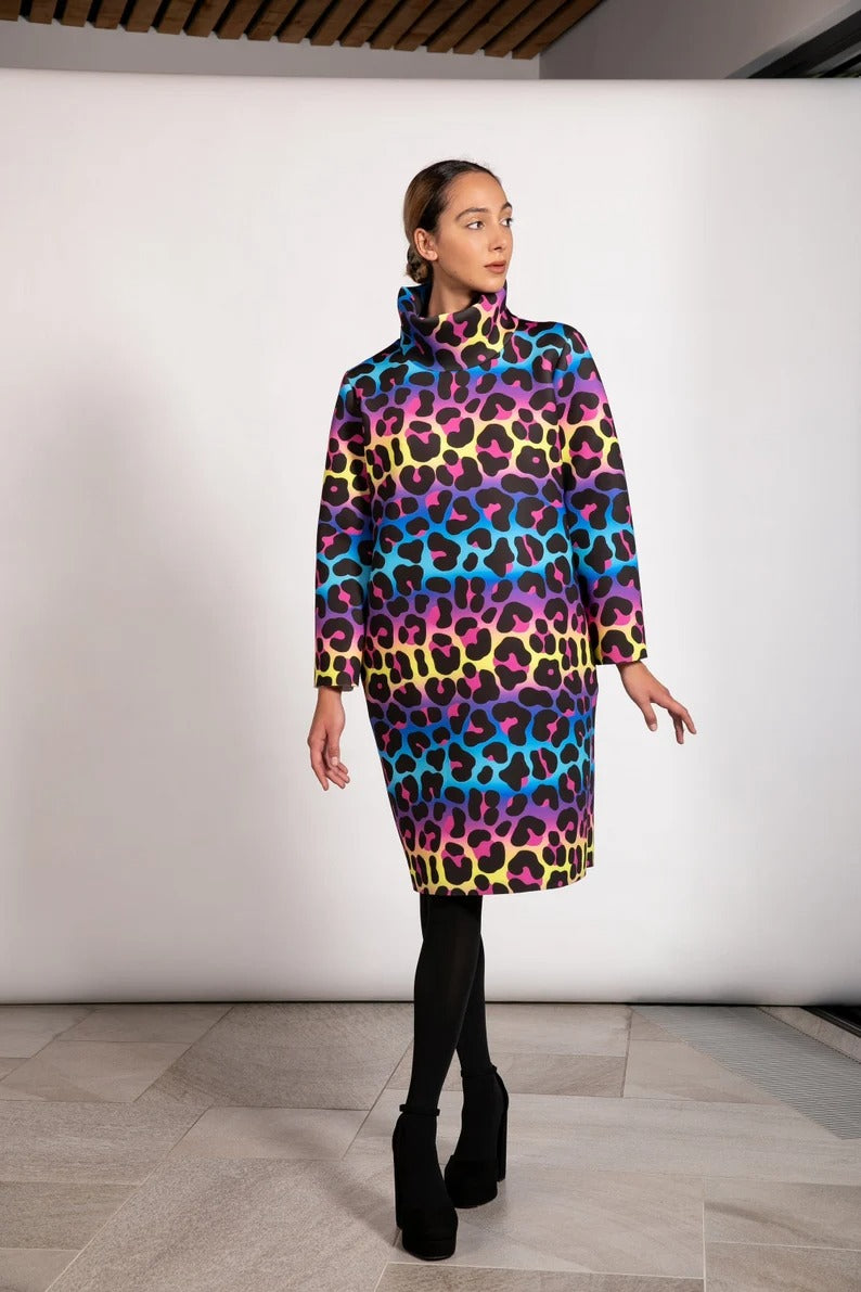 Animal Print Colorful Dress