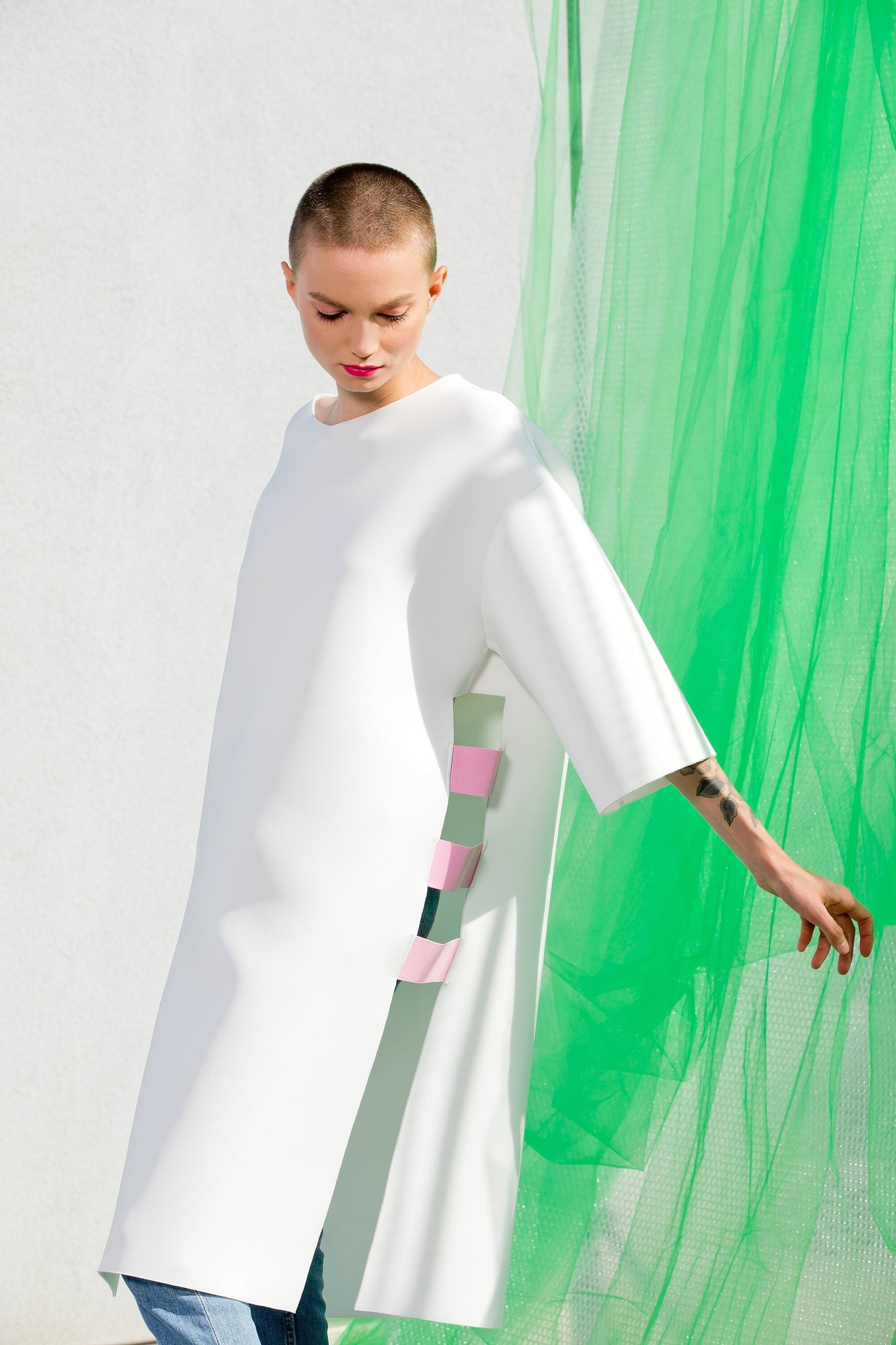 Neoprene Poncho Dress