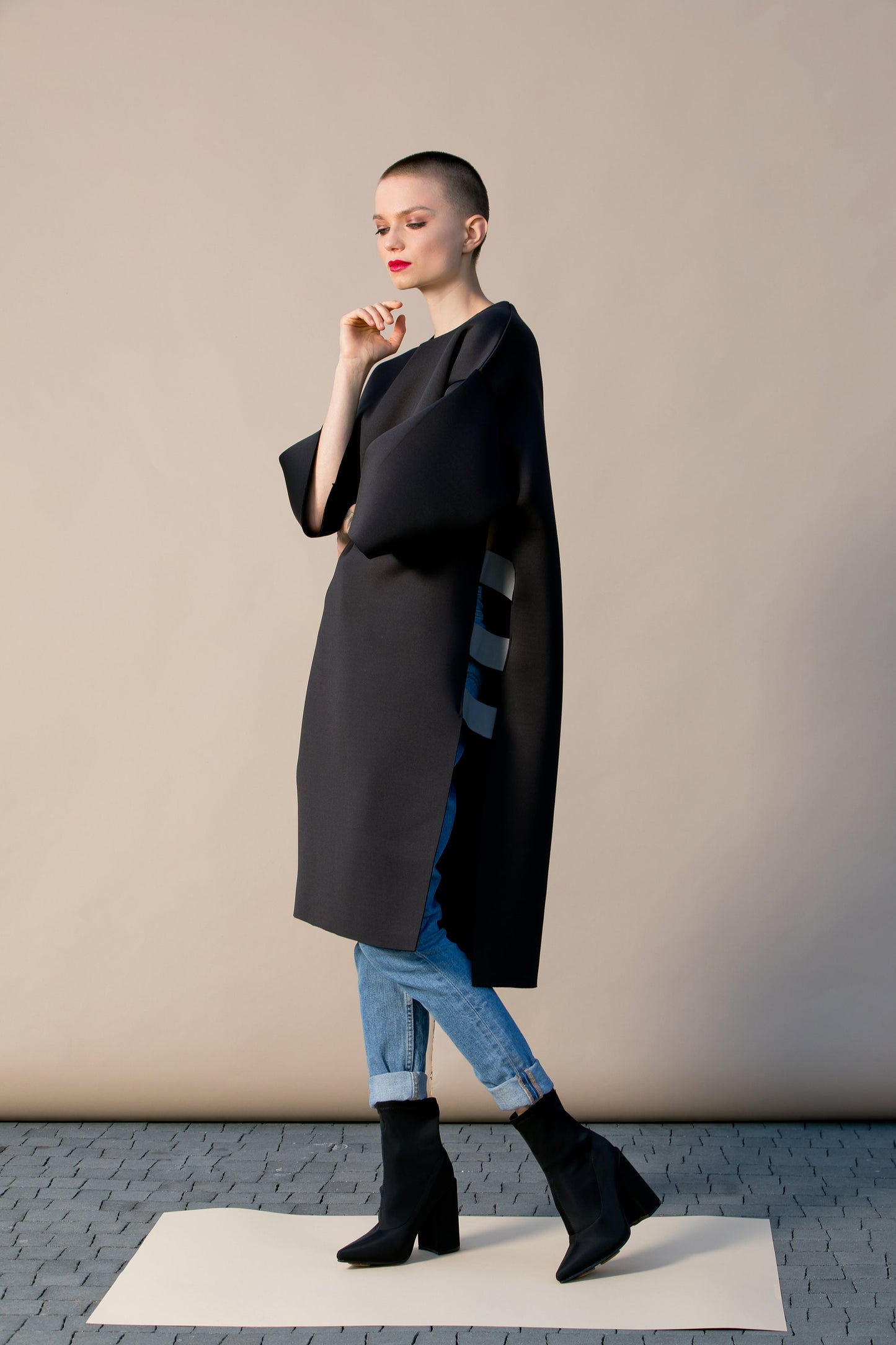 Black Poncho Dress