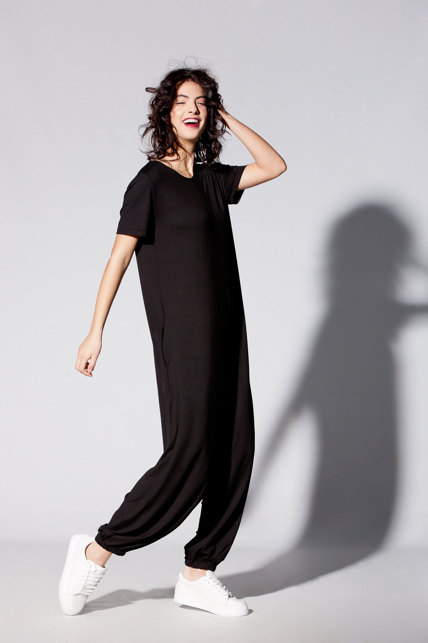 Black Jumpsuit with Pockets