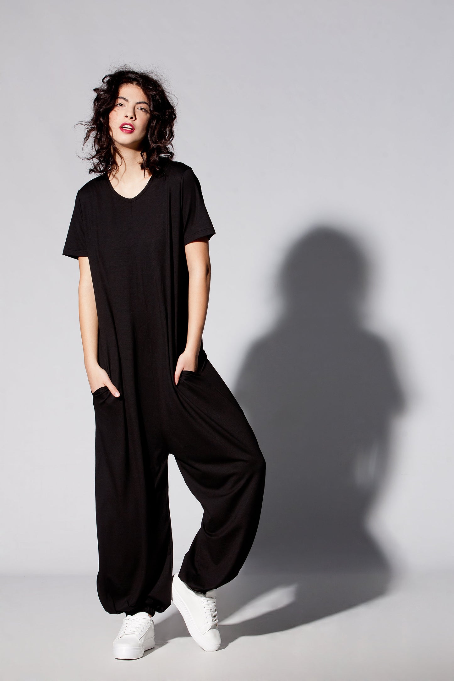 Black Jumpsuit with Pockets