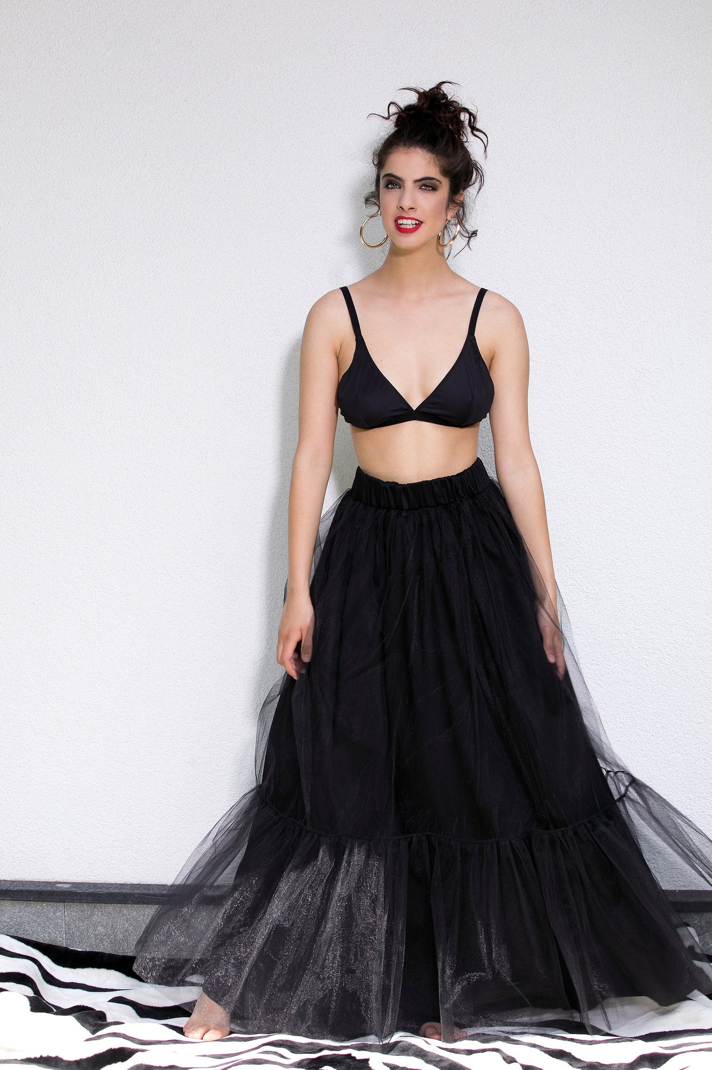 Long Tulle Skirt