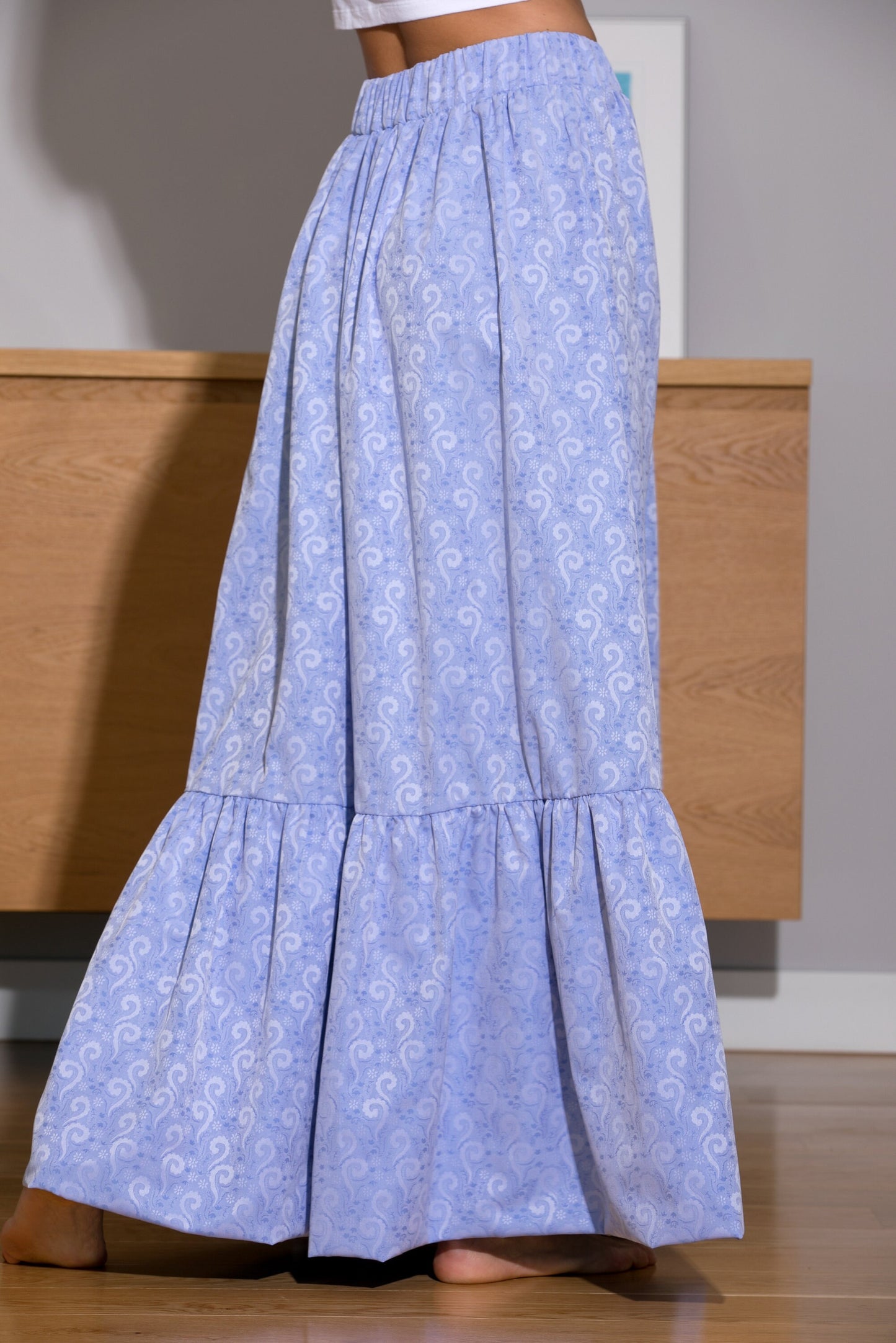 Blue Maxi Skirt