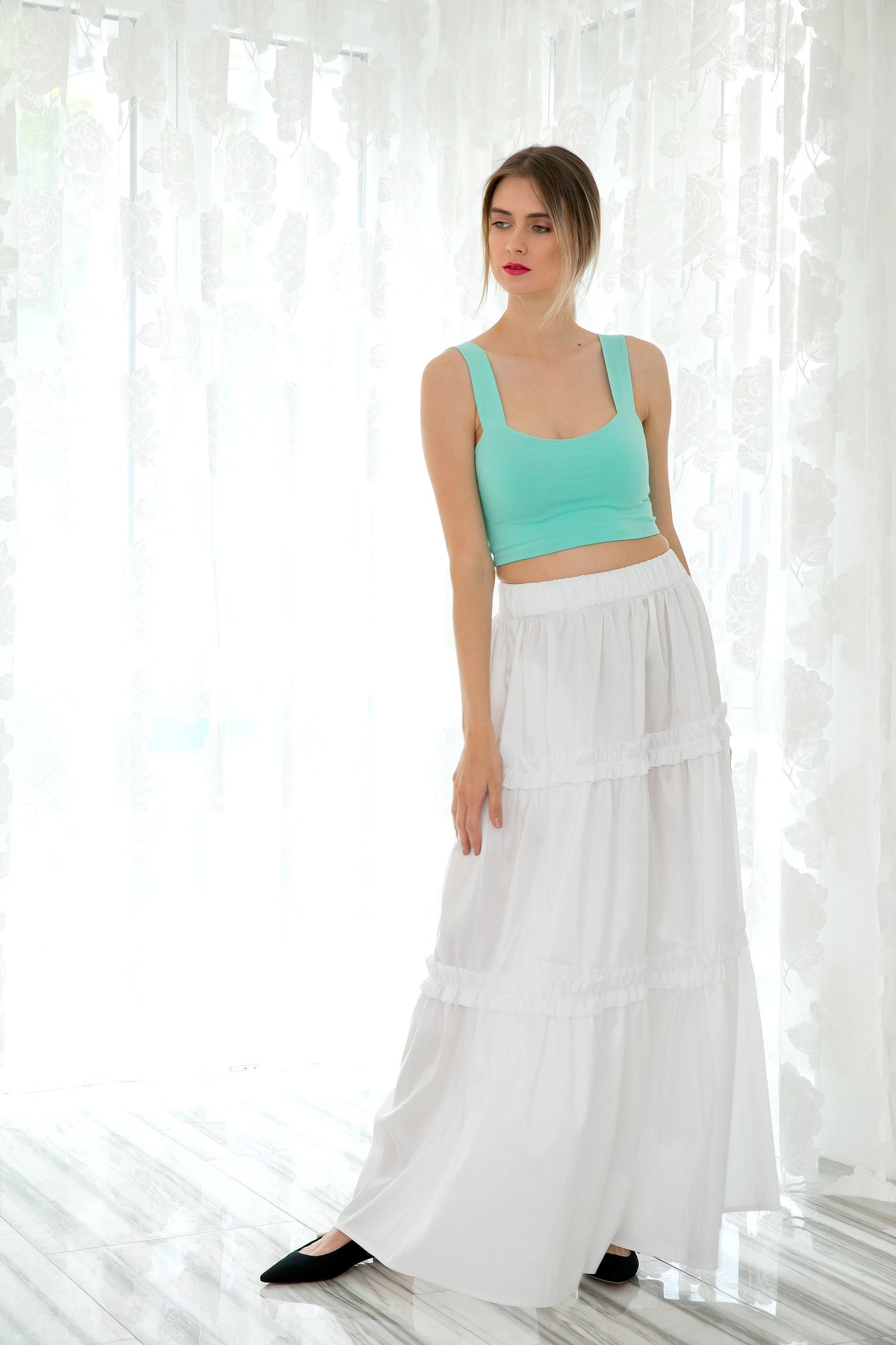 White Maxi Skirt