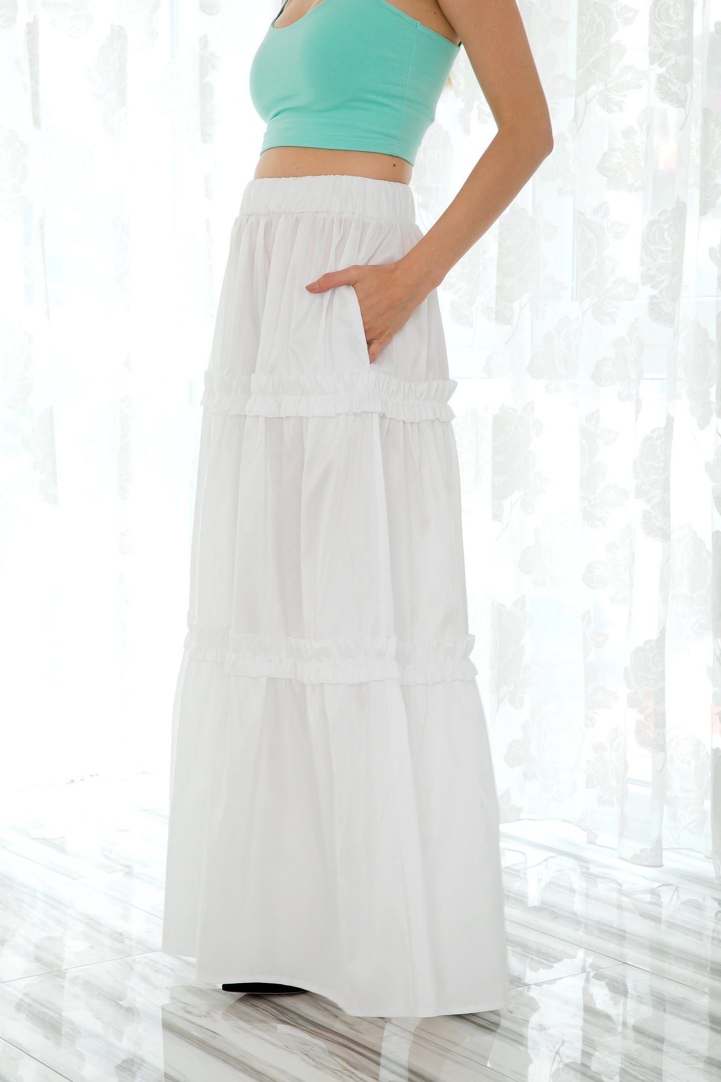 White Maxi Skirt