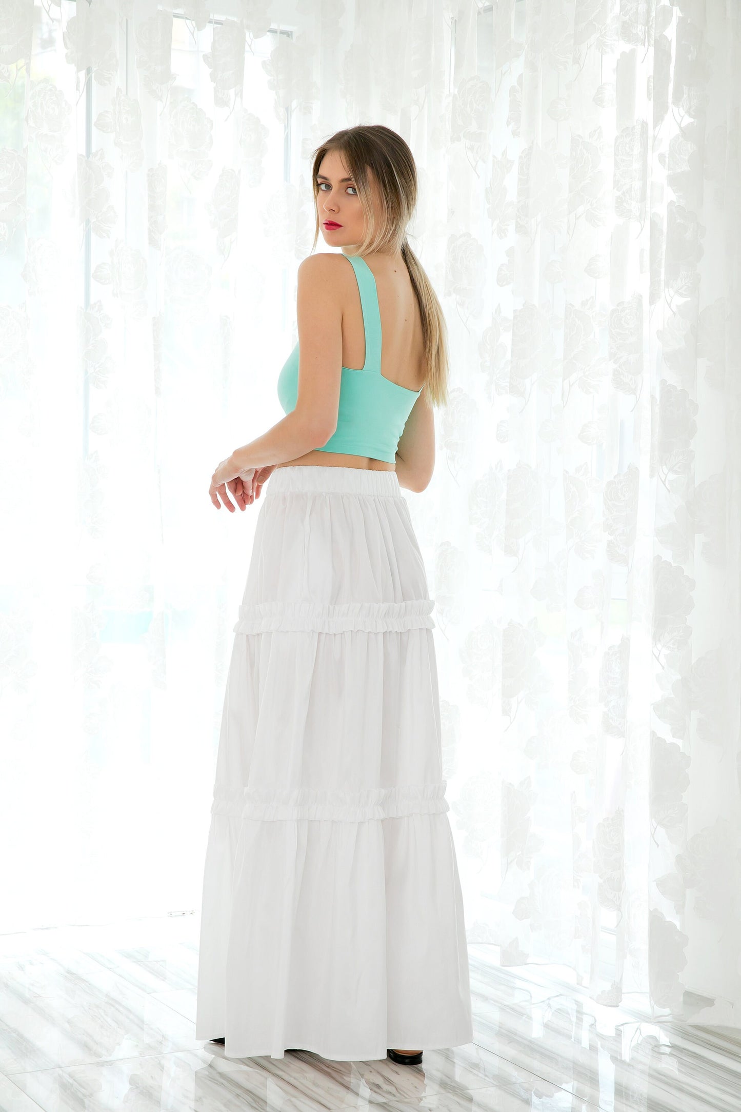 White Maxi Skirt