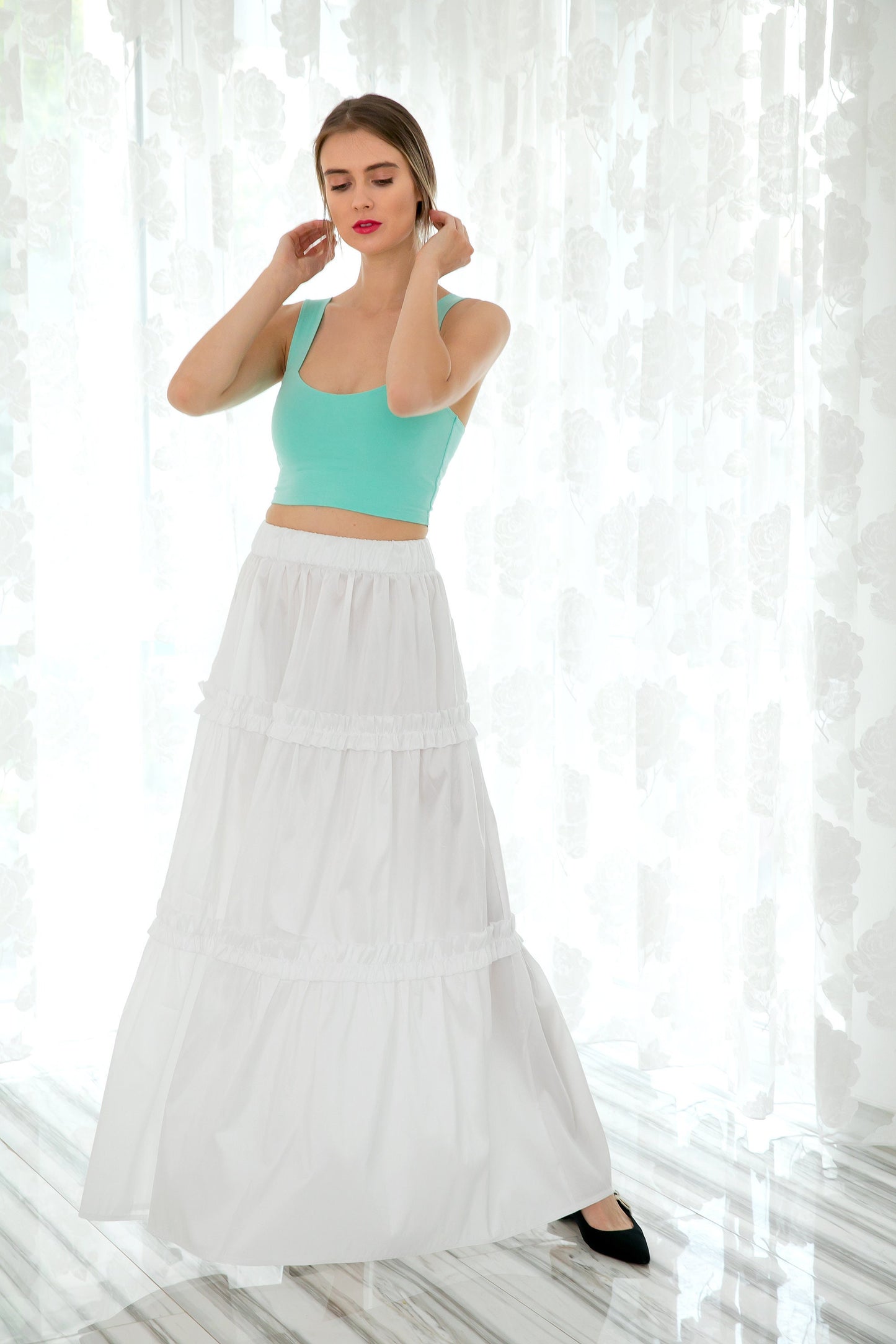 White Maxi Skirt