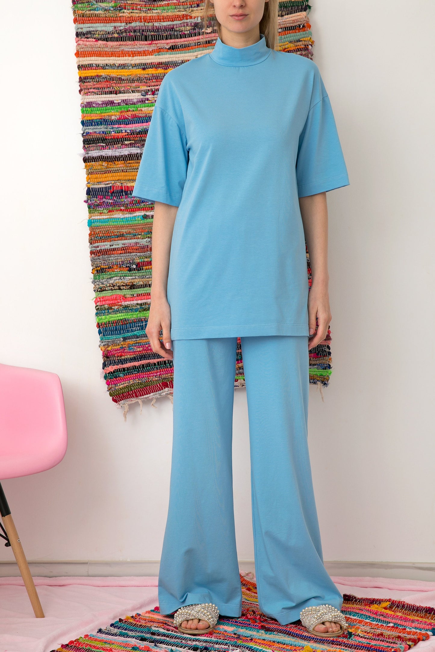 Sky Blue Loungewear Set