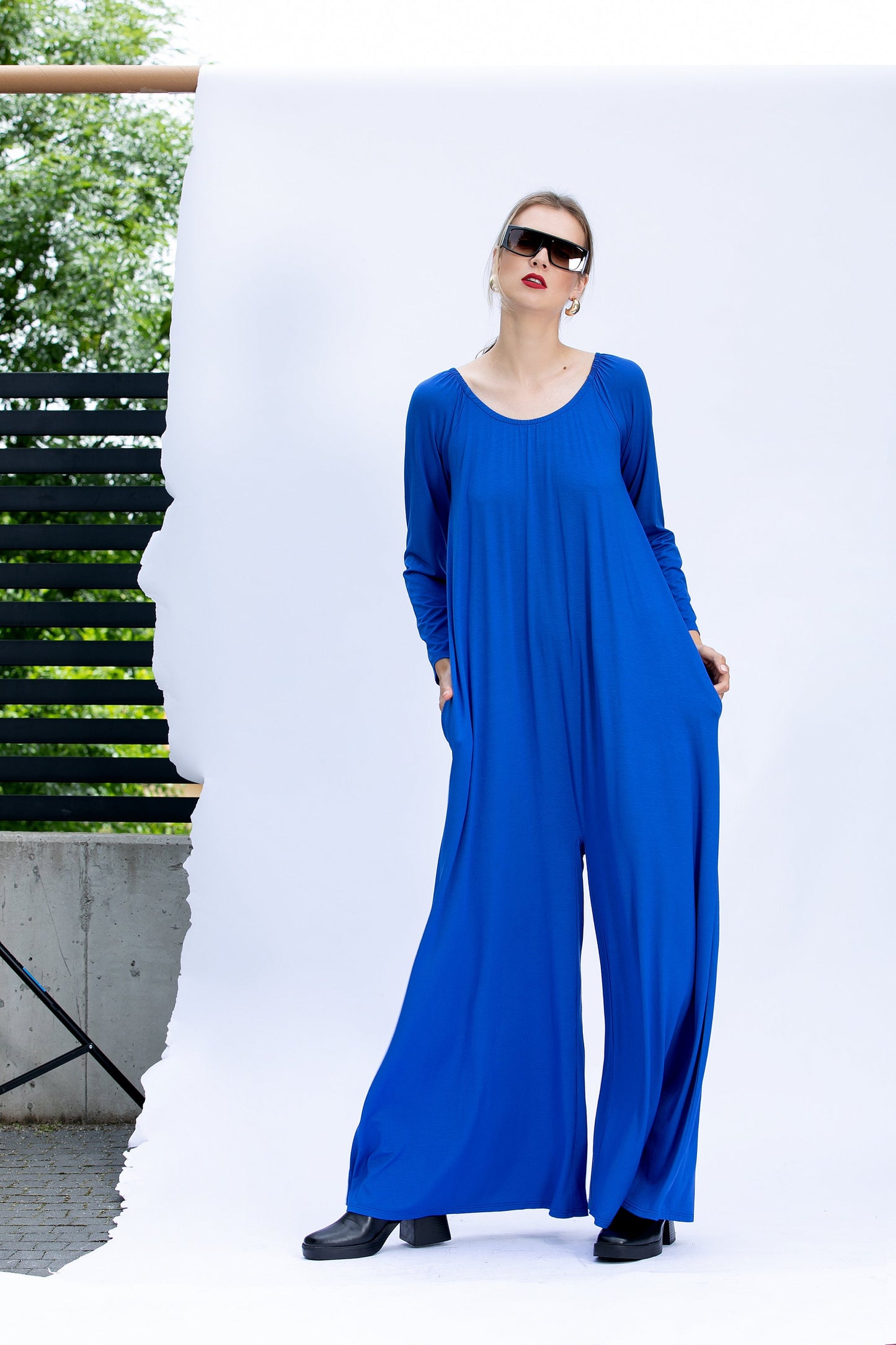 Royal Blue Wide Leg Jumpsuit