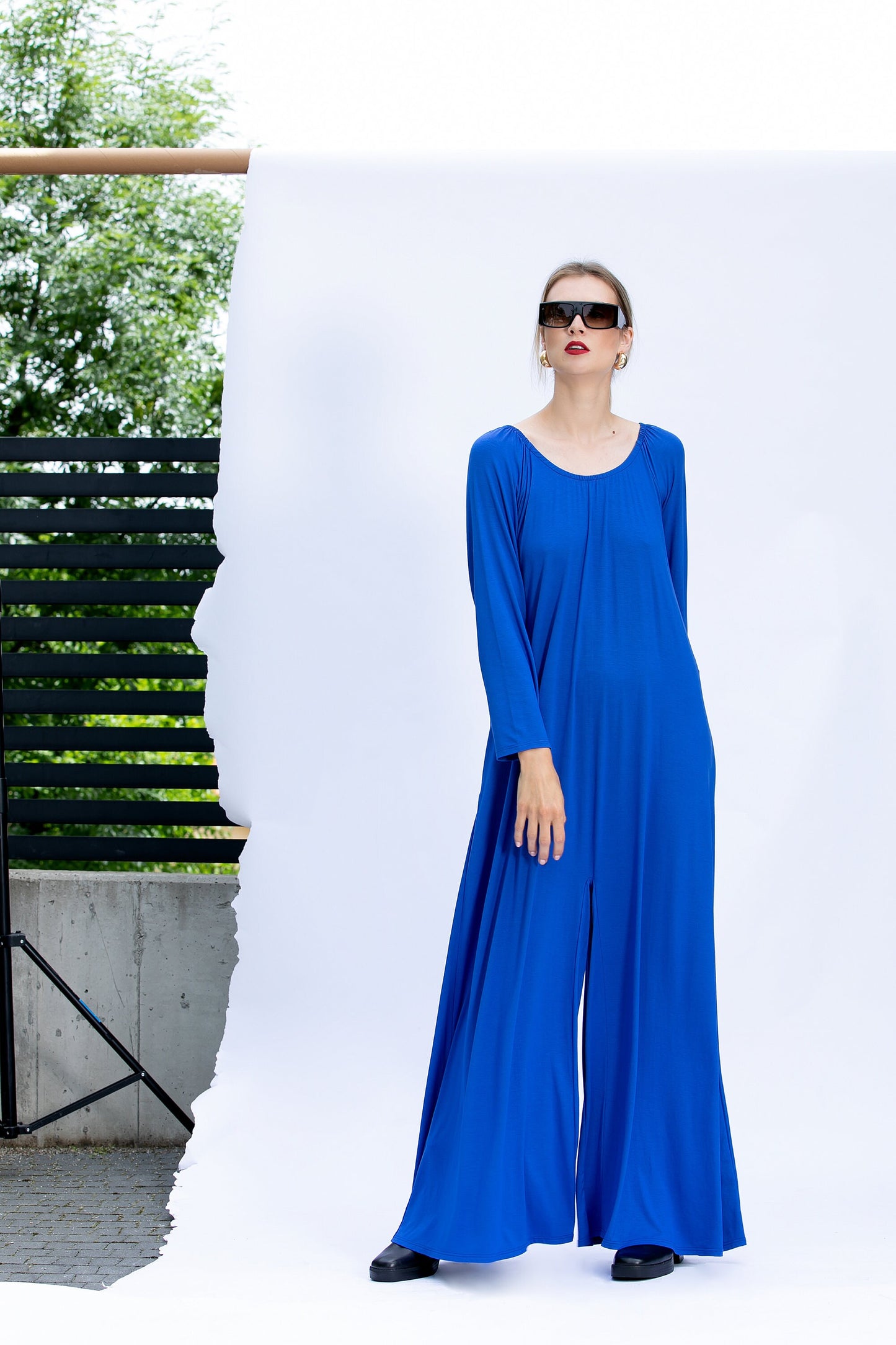 Royal Blue Wide Leg Jumpsuit