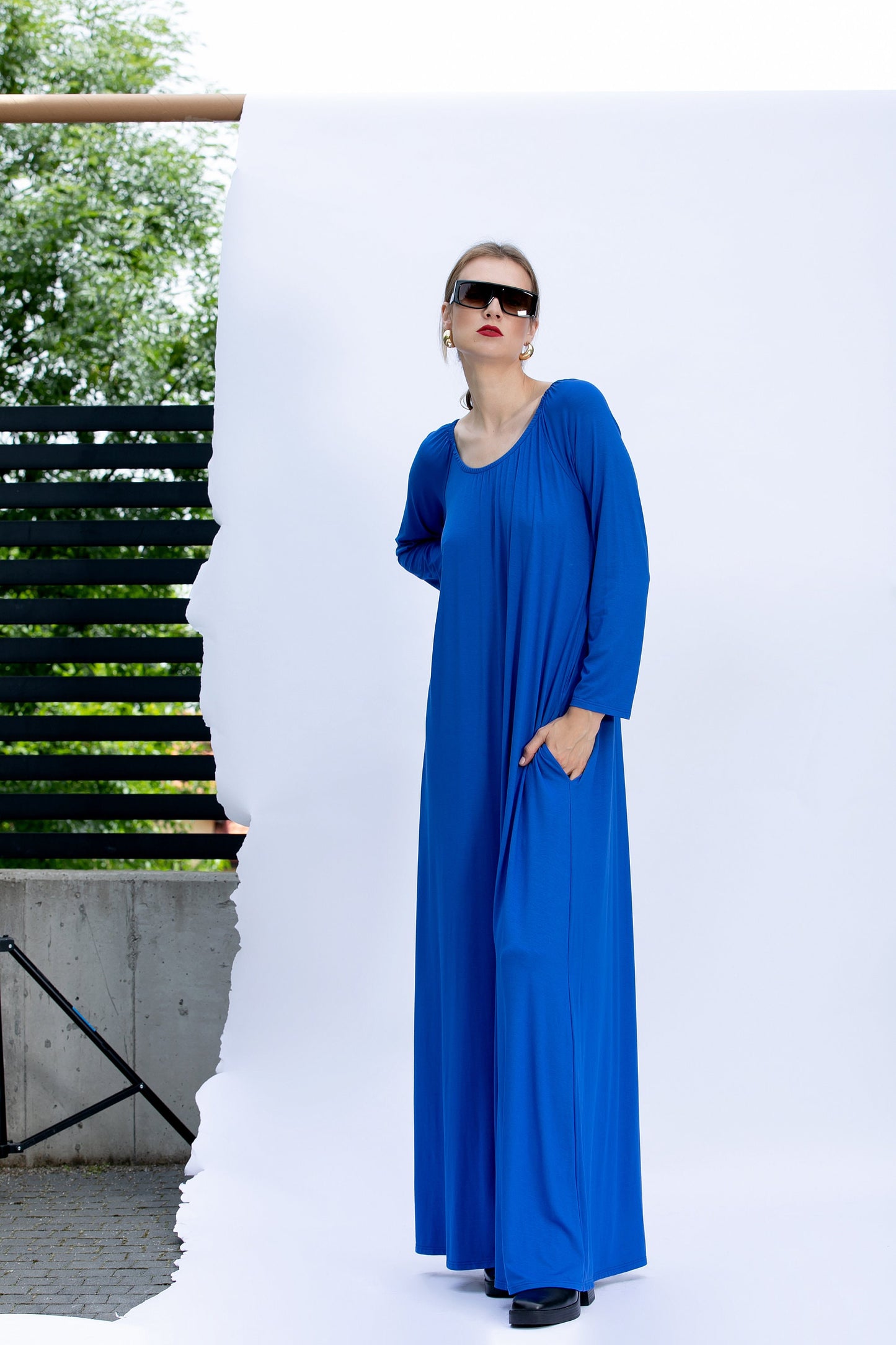 Royal Blue Wide Leg Jumpsuit