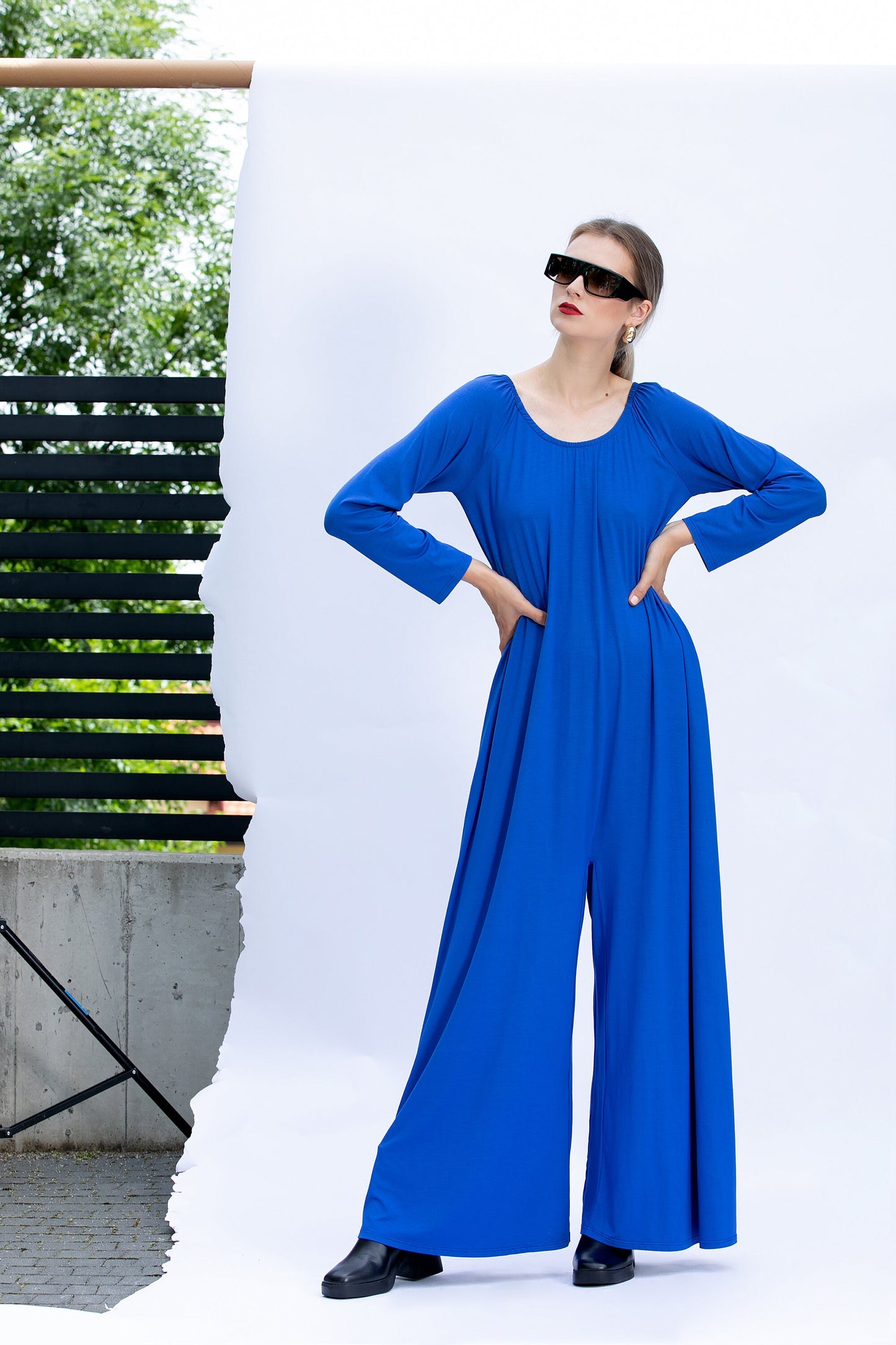 Royal Blue Wide Leg Jumpsuit