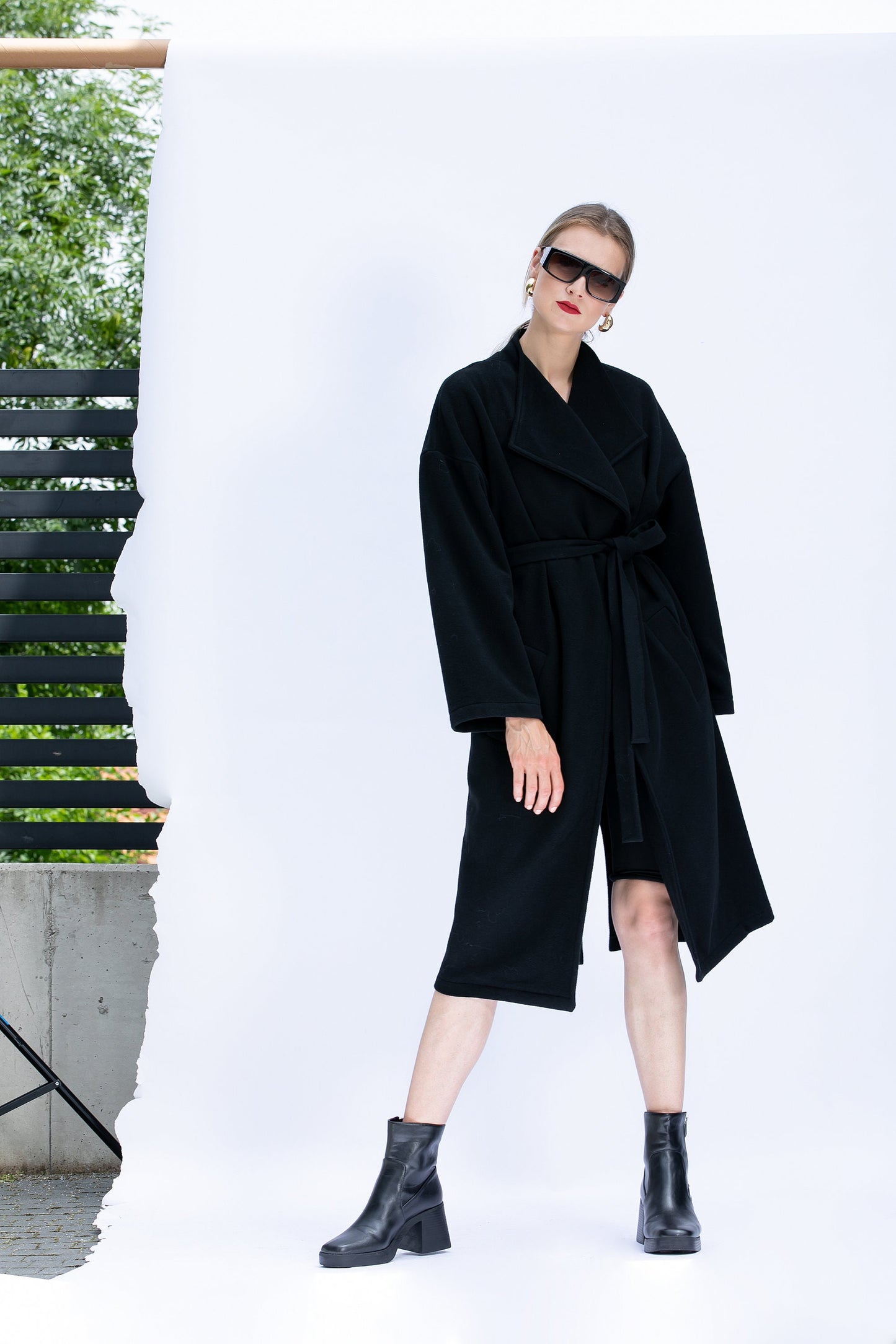 Black Cashmere Coat