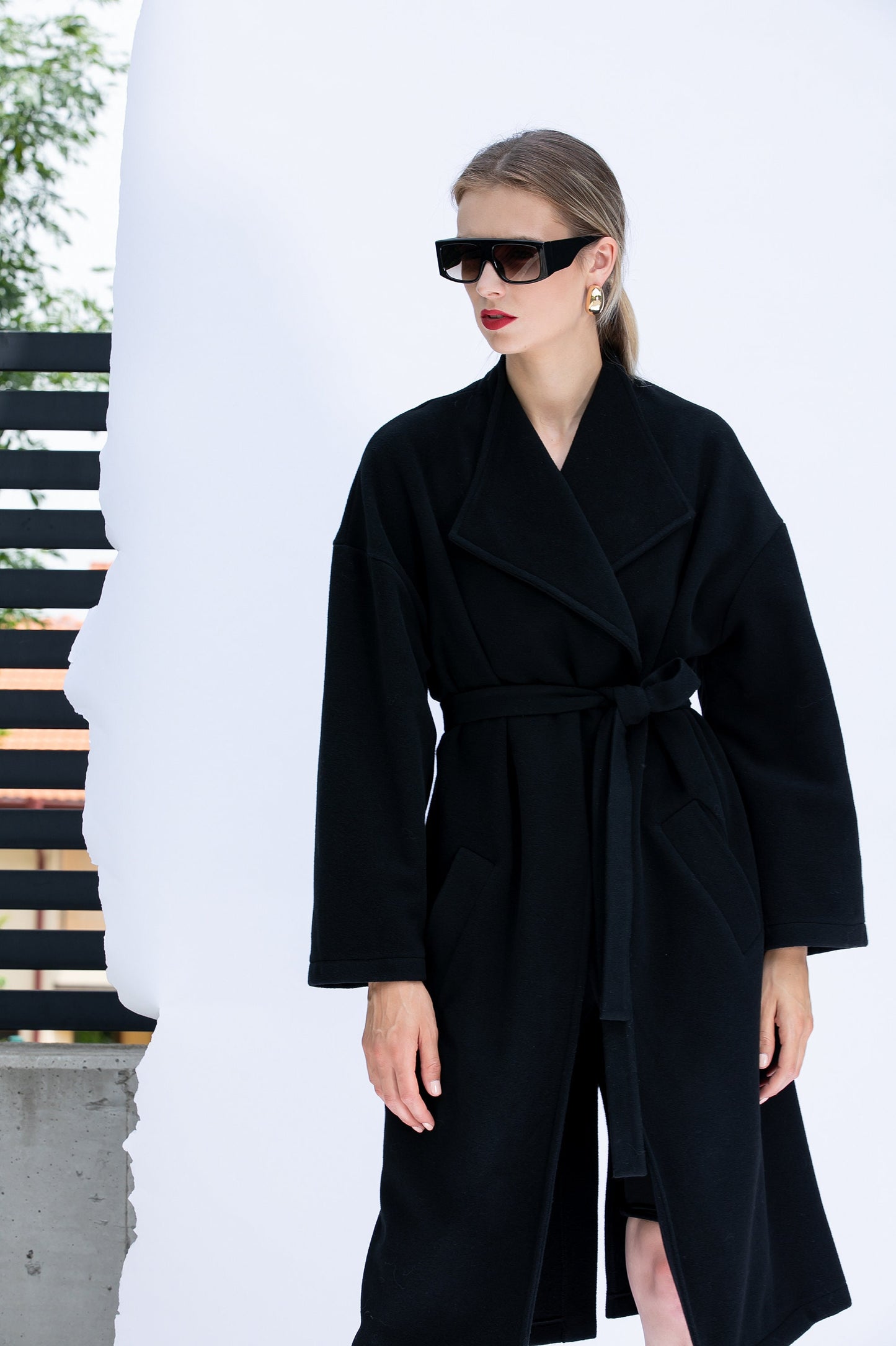 Black Cashmere Coat