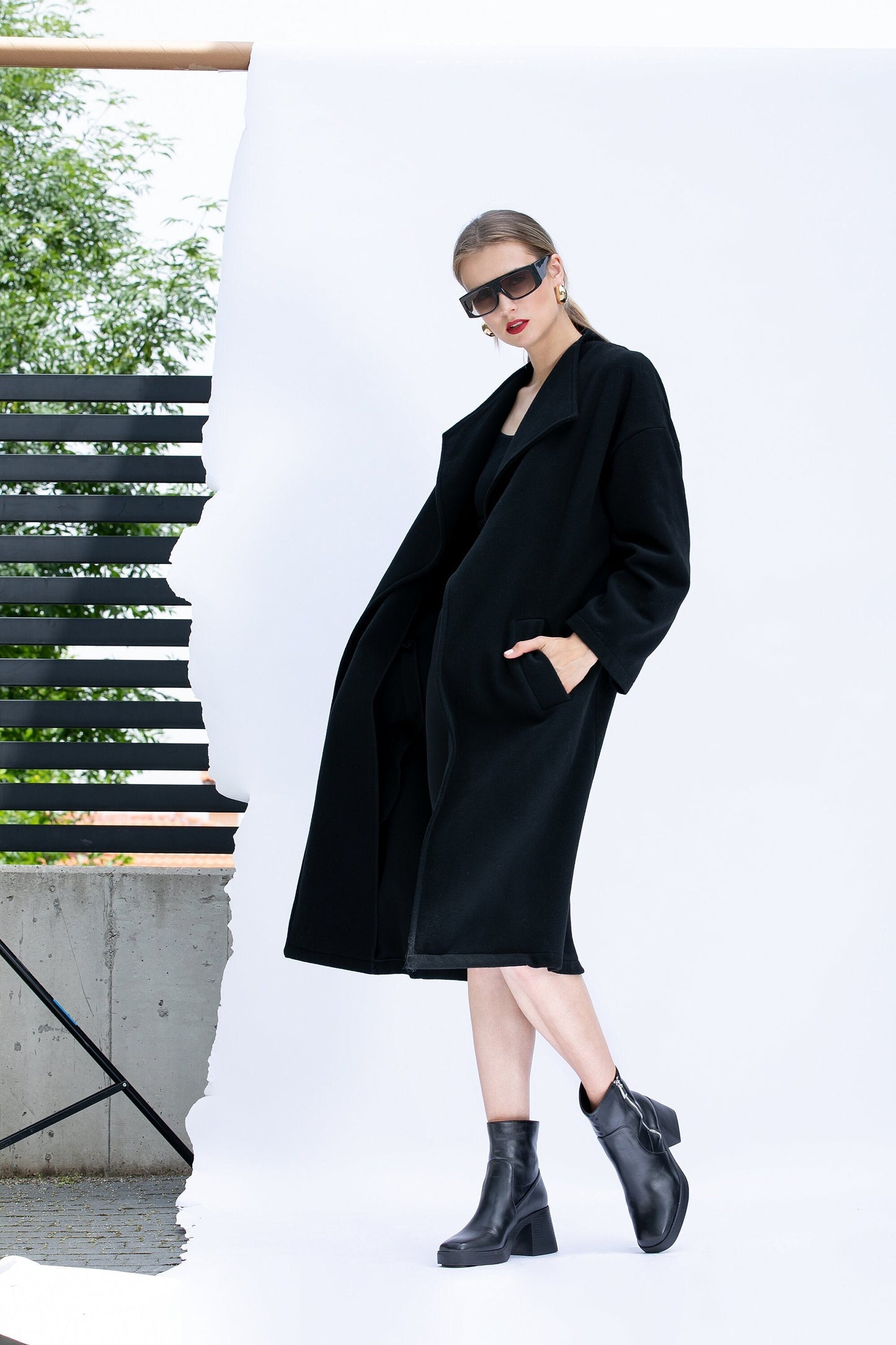 Black Cashmere Coat