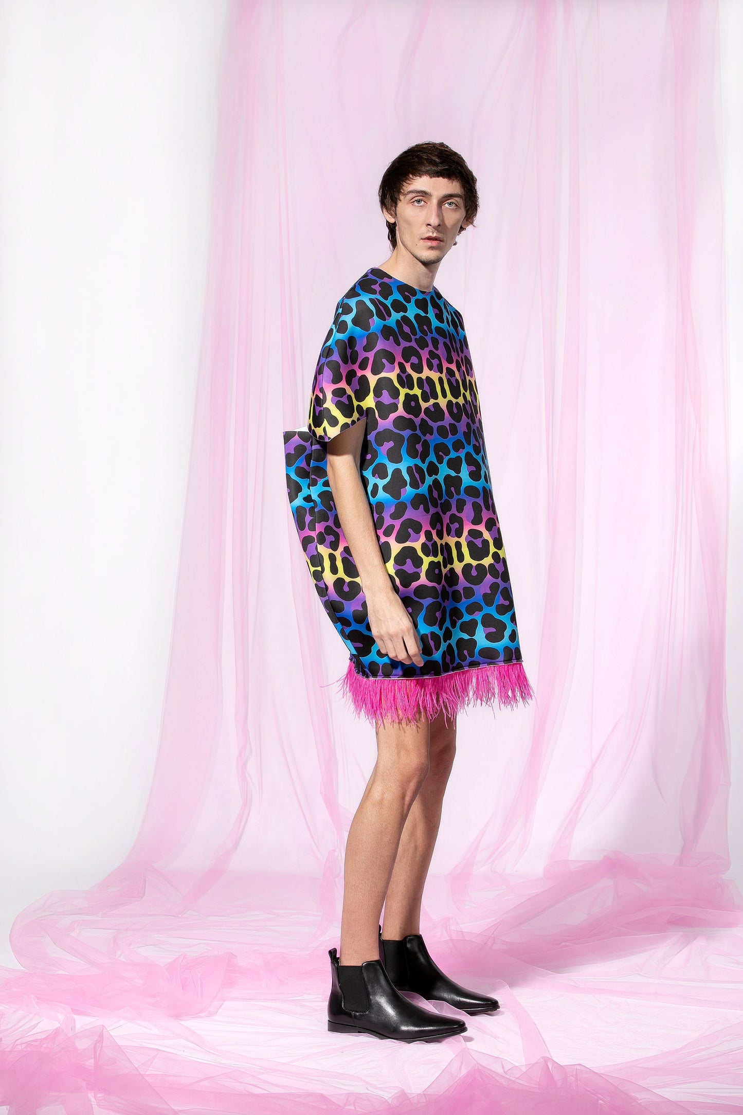 Neoprene Animal Print Dress