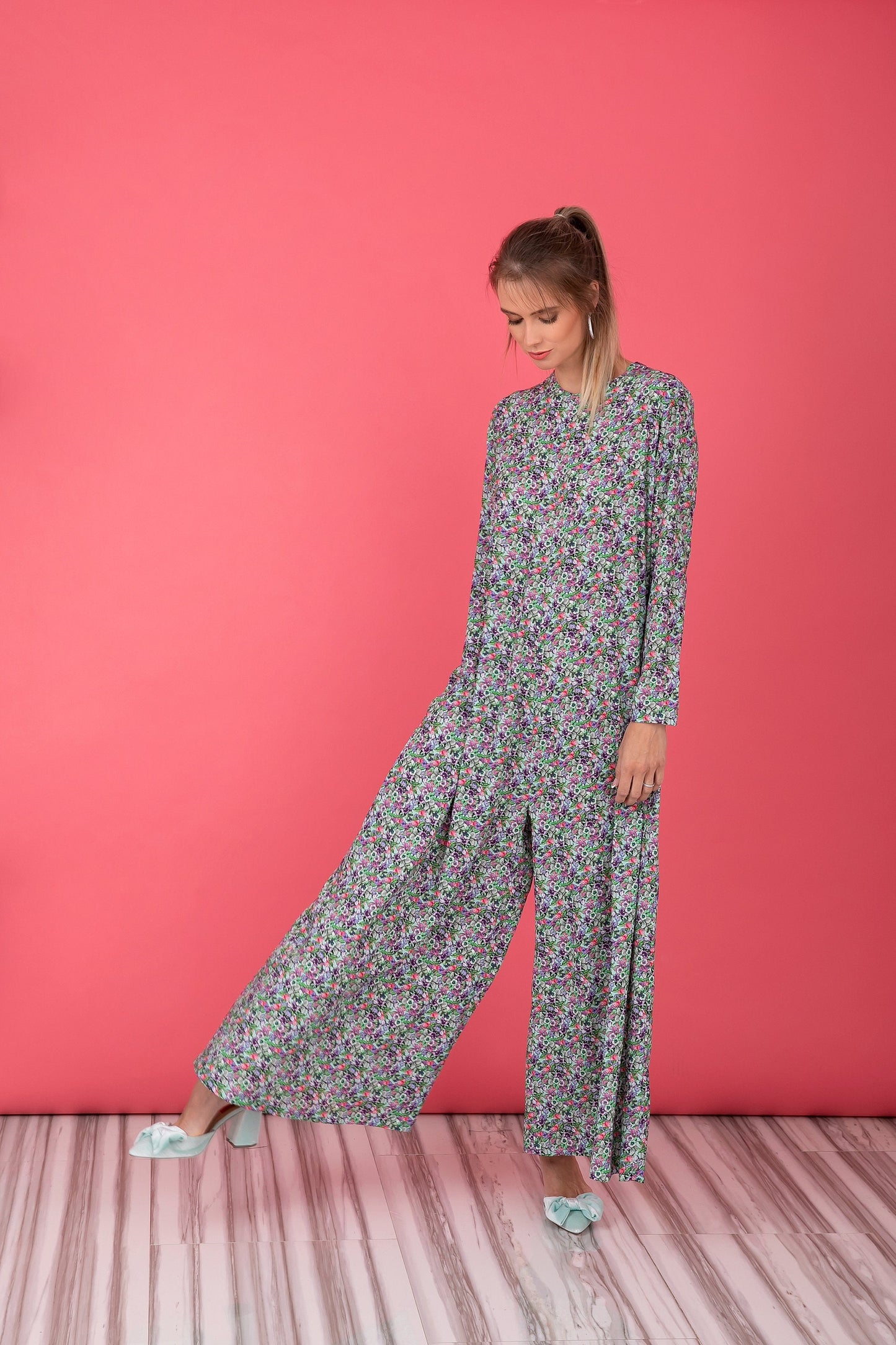 Floral Wide Leg Jumpsuit